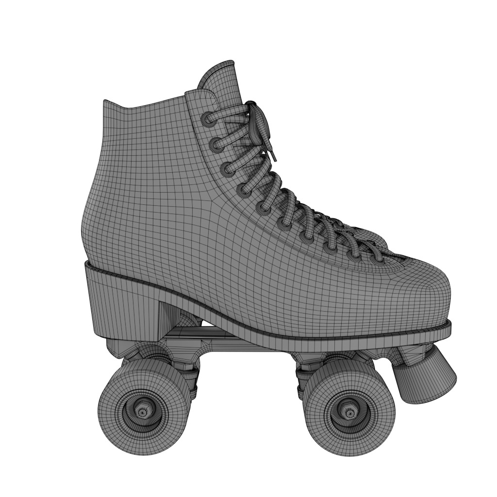 Adjustable Skate 3D model_4