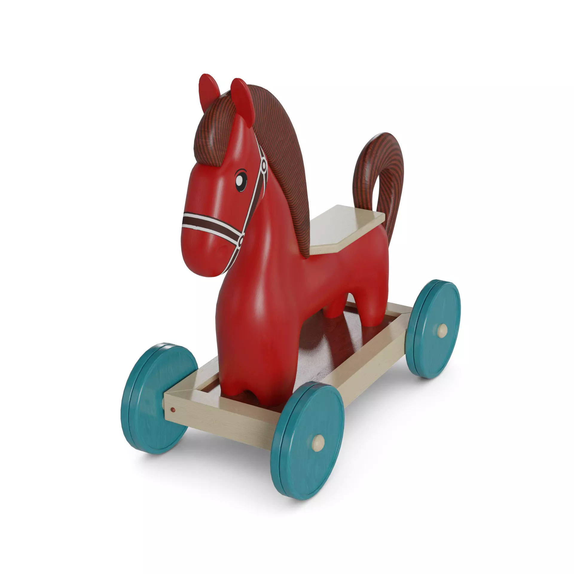 Push Ride-On Low-poly 3D model_0