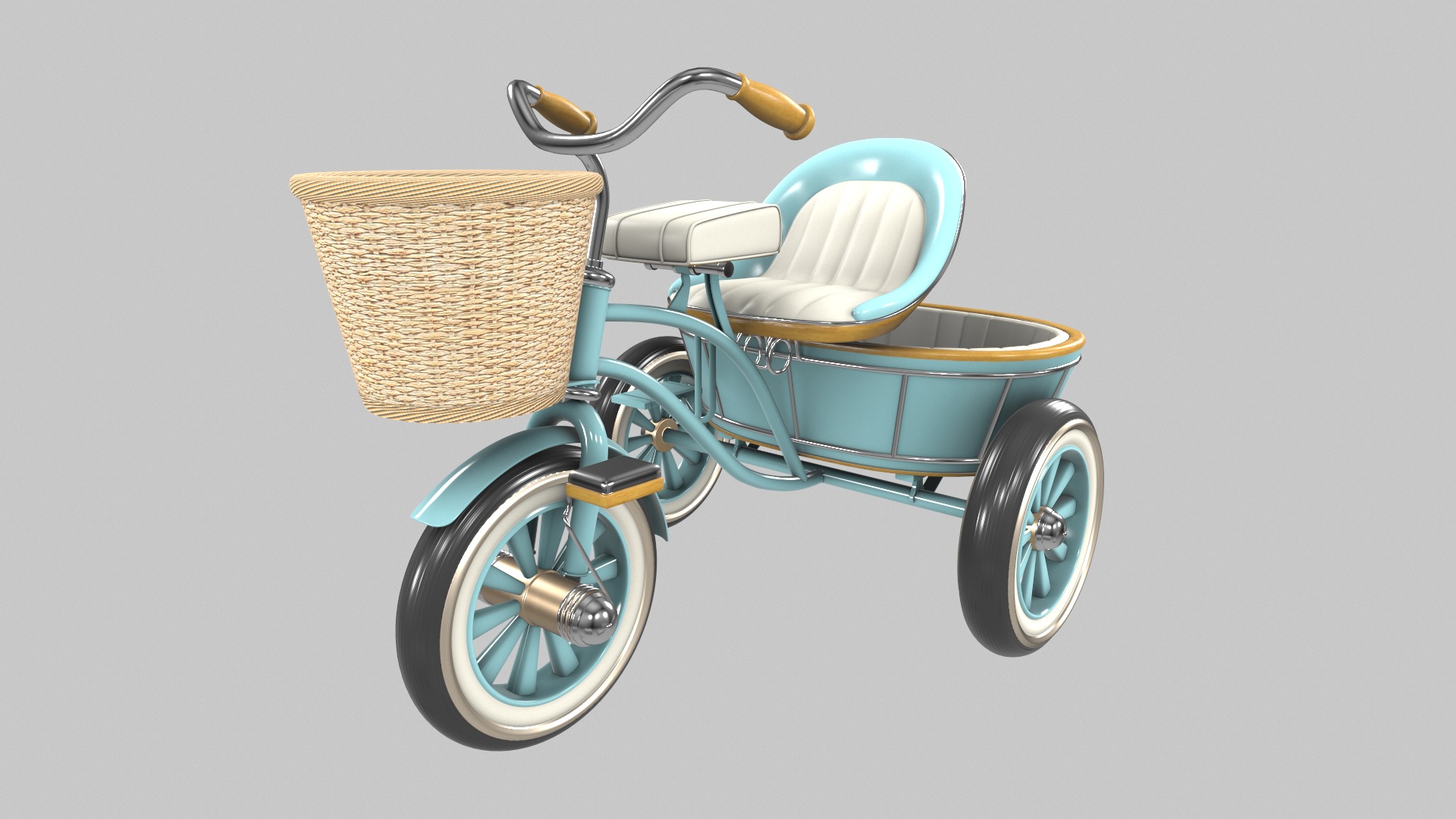 Convertible Tricycle 3D model_4