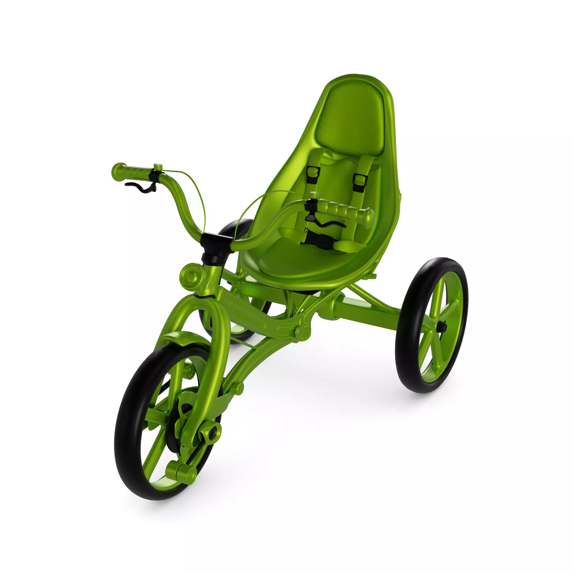 Recumbent Tricycle 3D model_0