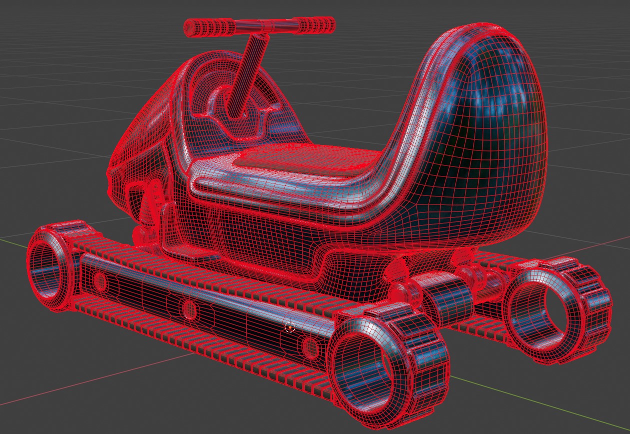 Snow Scooter 3D model_6