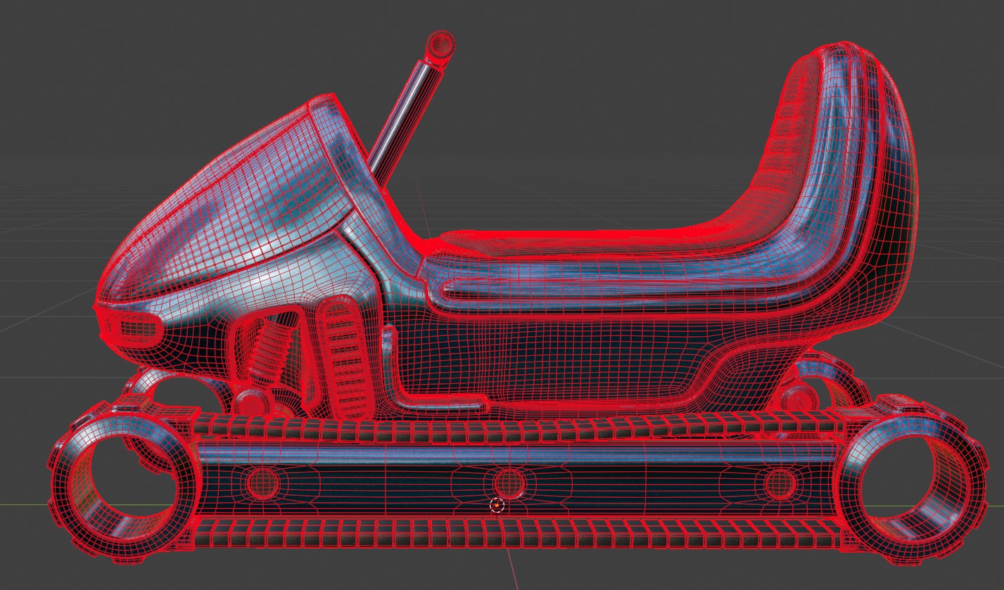 Snow Scooter 3D model_7