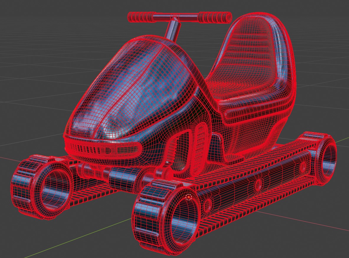 Snow Scooter 3D model_5