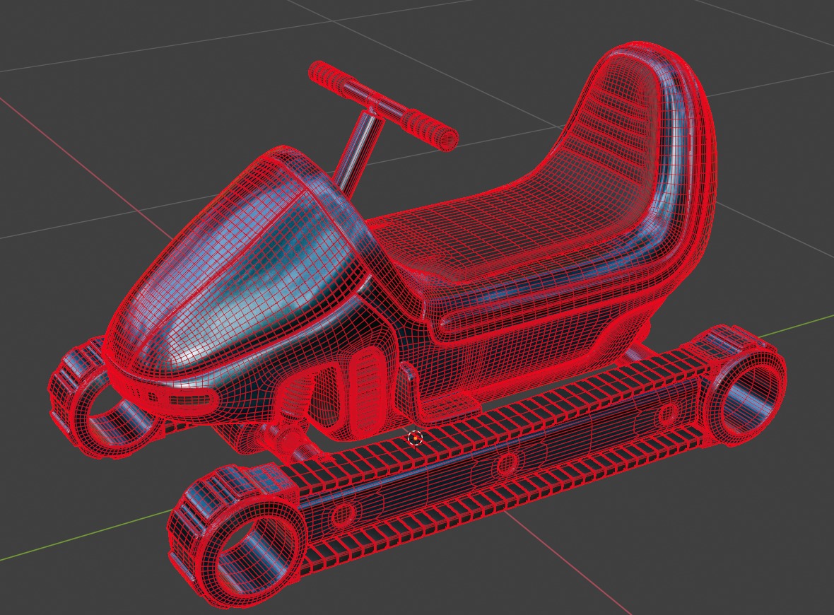 Snow Scooter 3D model_8