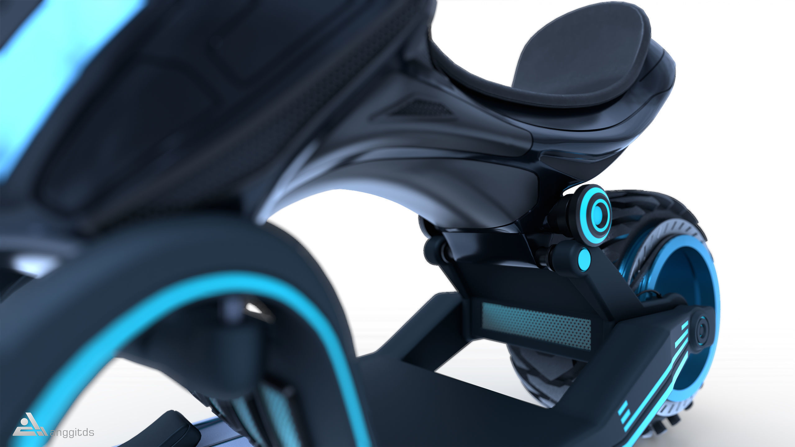 Snow Scooter 3D model_5