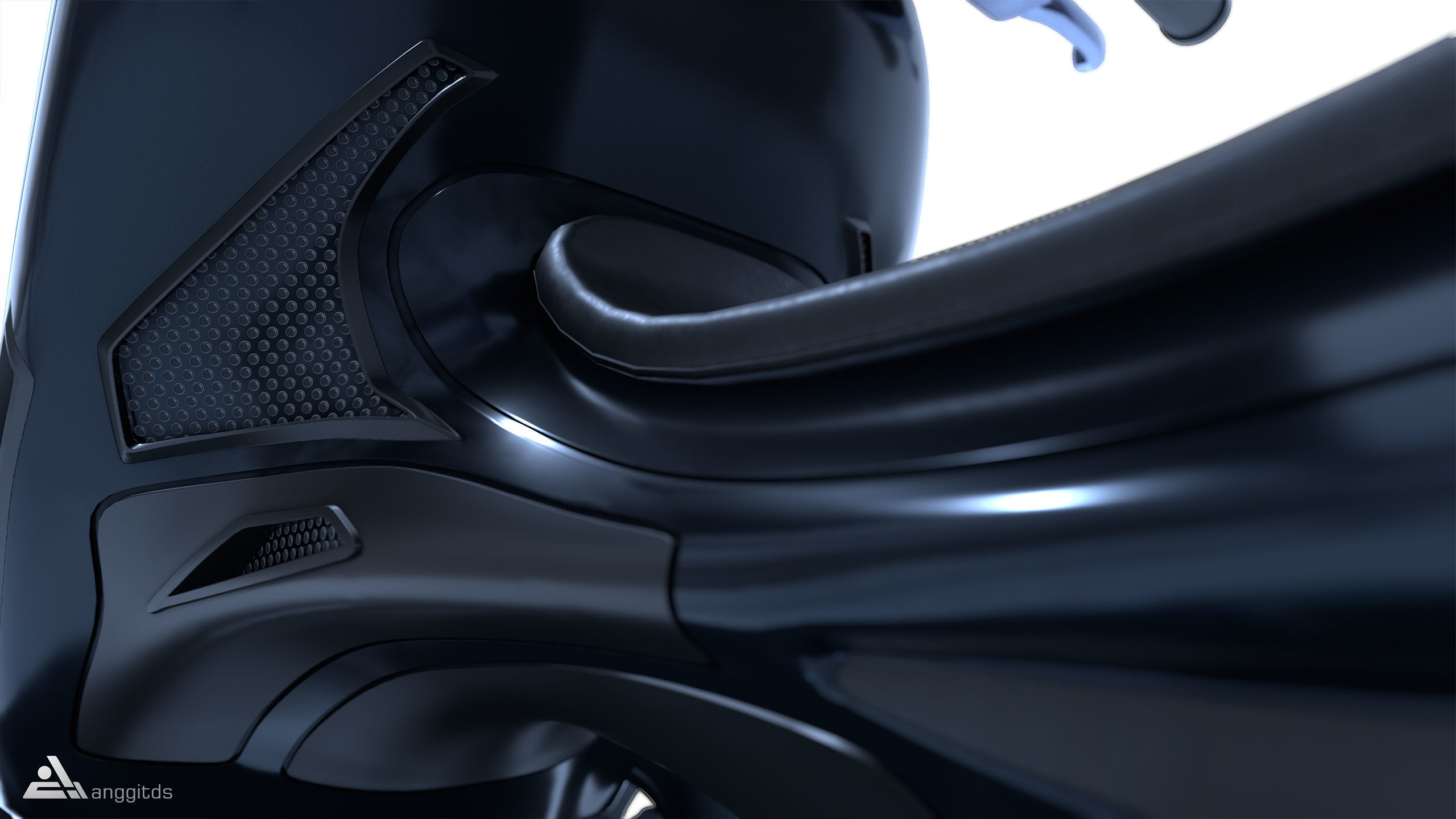 Snow Scooter 3D model_12