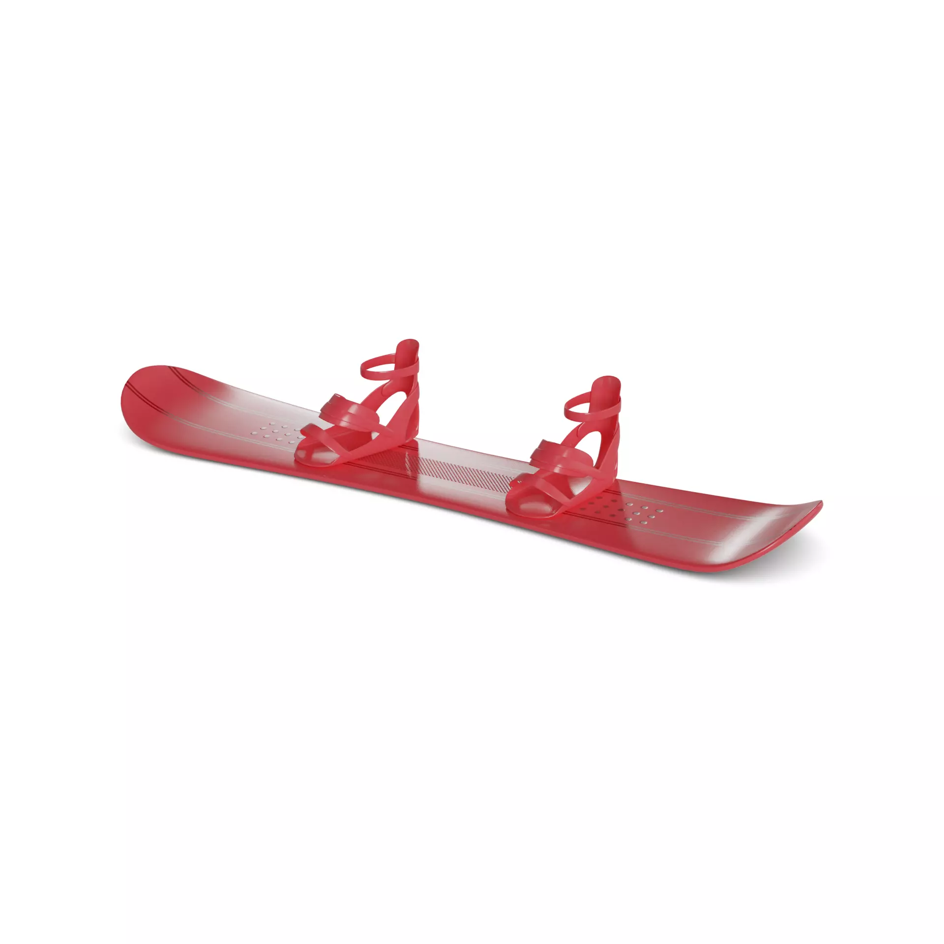 Snowboard Low-poly 3D model_0