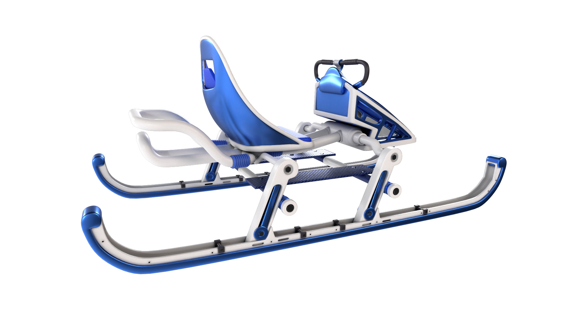 Sled vehicle 3D model_3