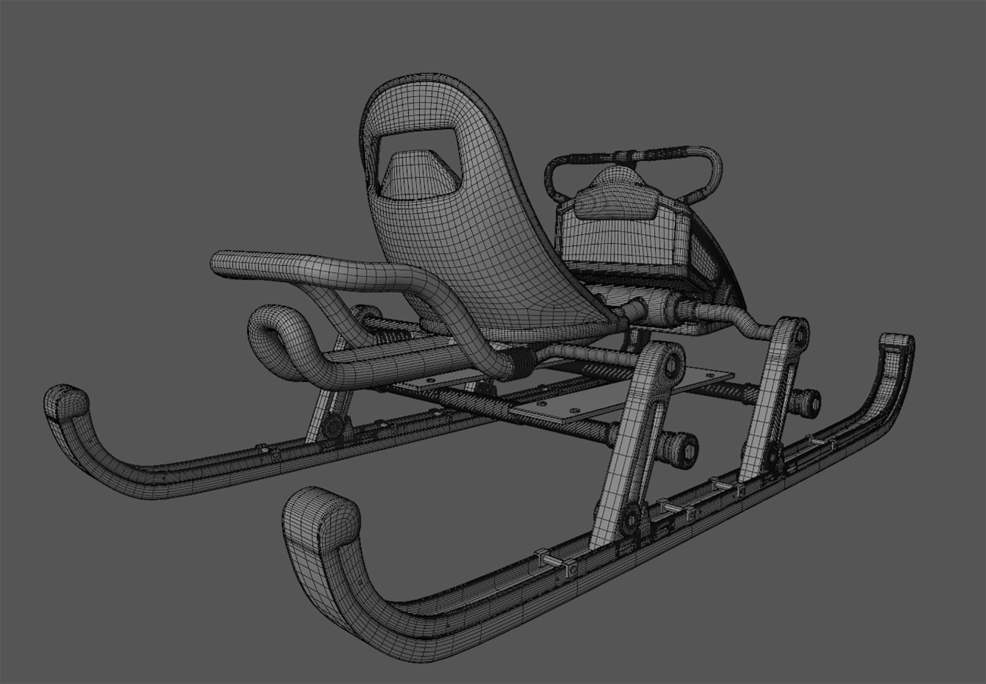 Sled vehicle 3D model_19