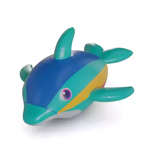 Inflatable Boat Low-poly 3D model