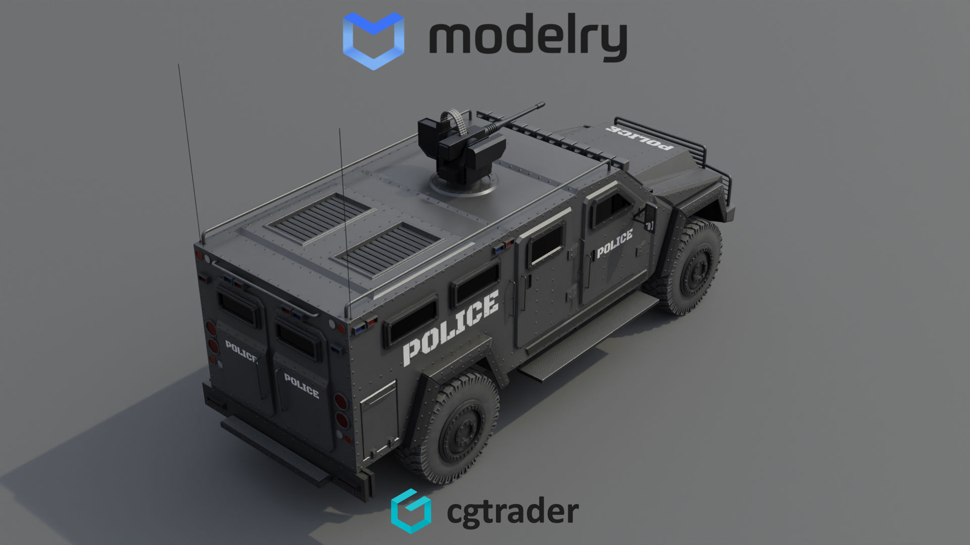 Police Vehicle 3D model_2