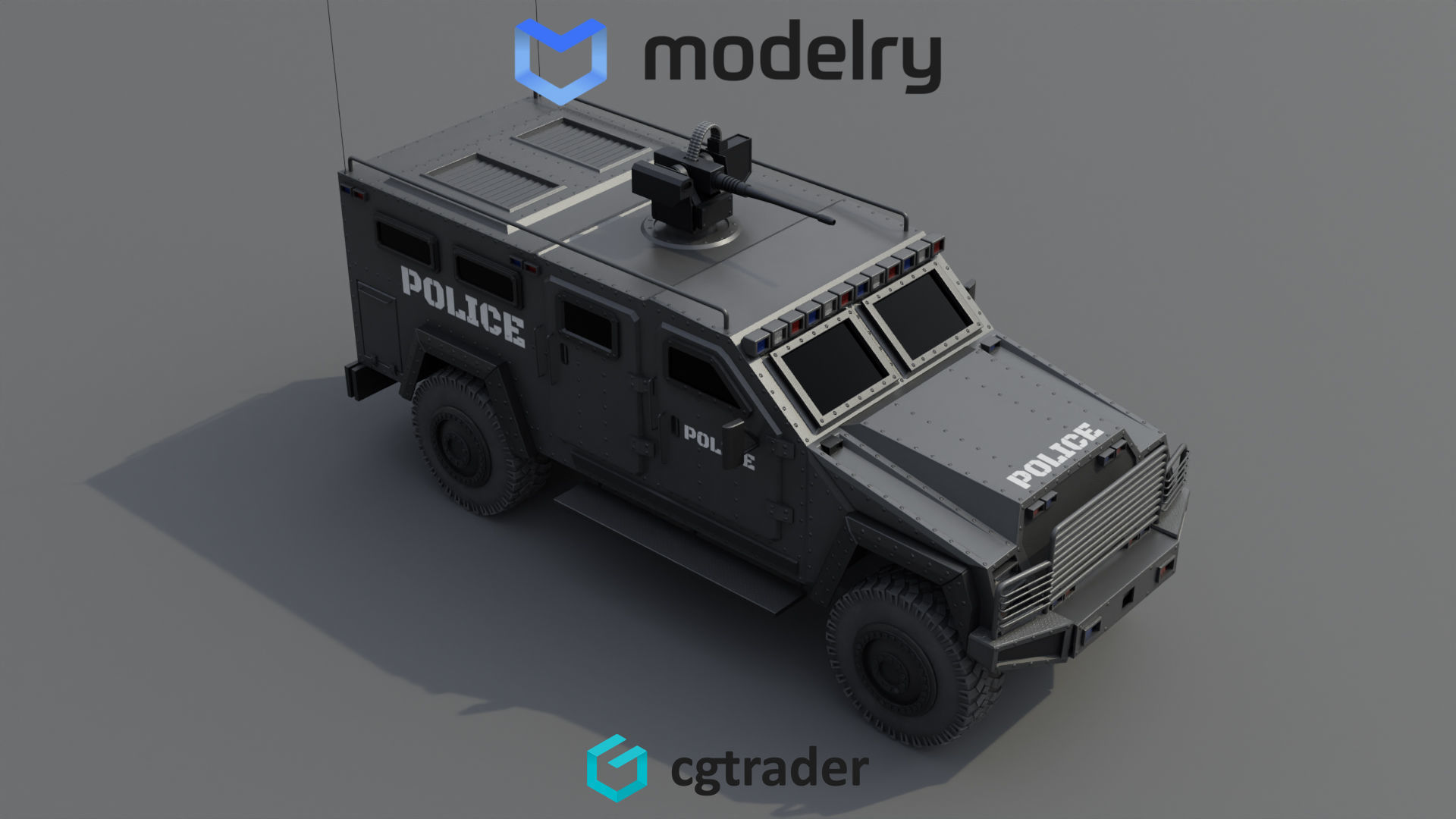 Police Vehicle 3D model_1