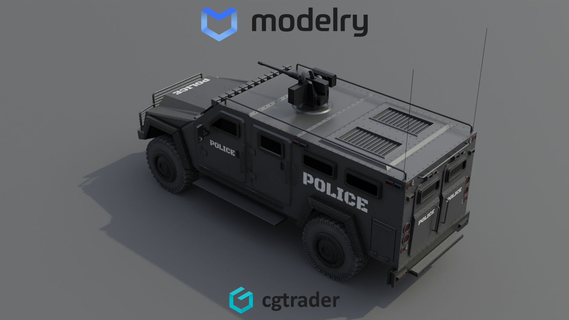 Police Vehicle 3D model_3