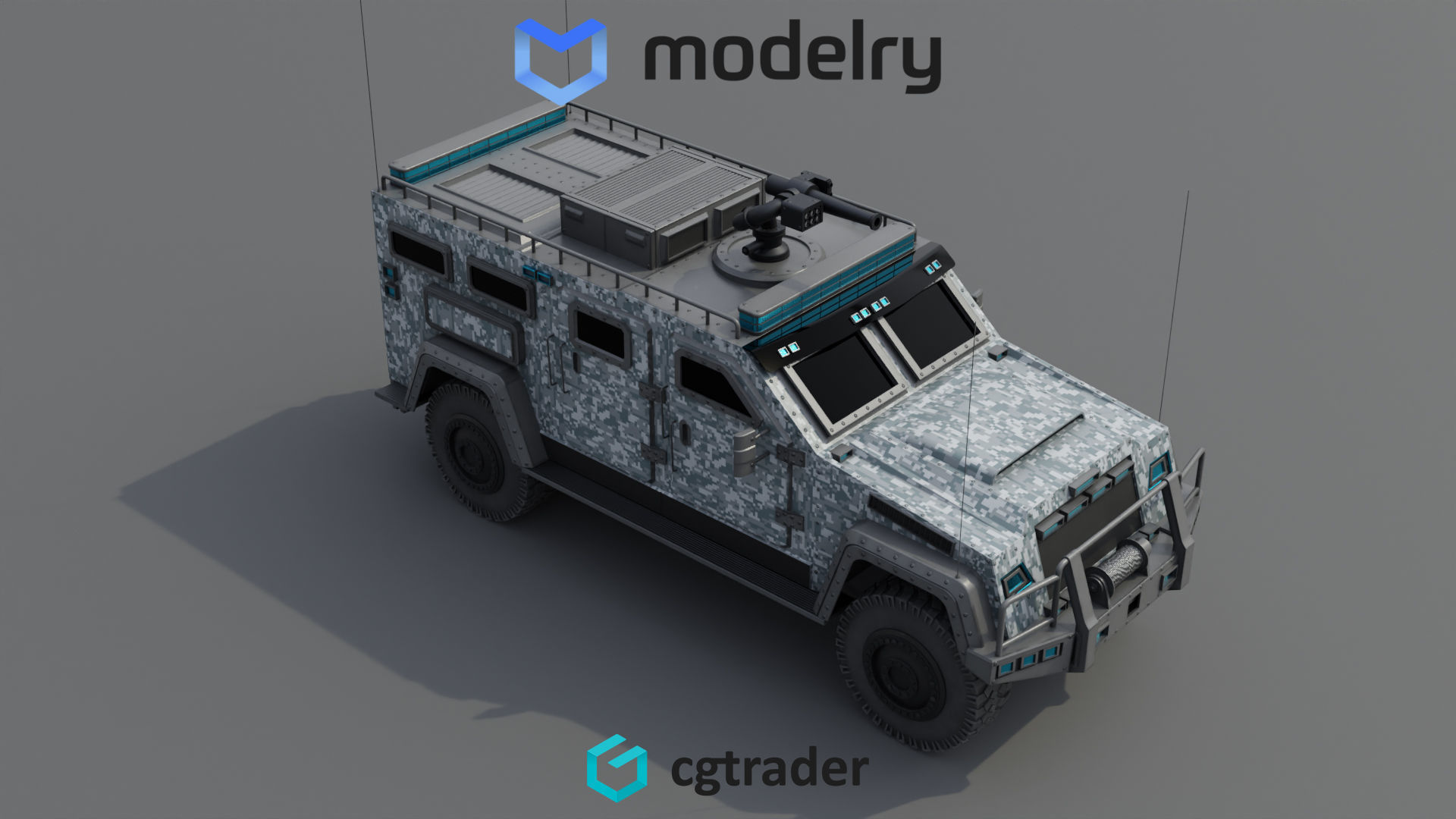 SWAT Vehicle 3D model_1