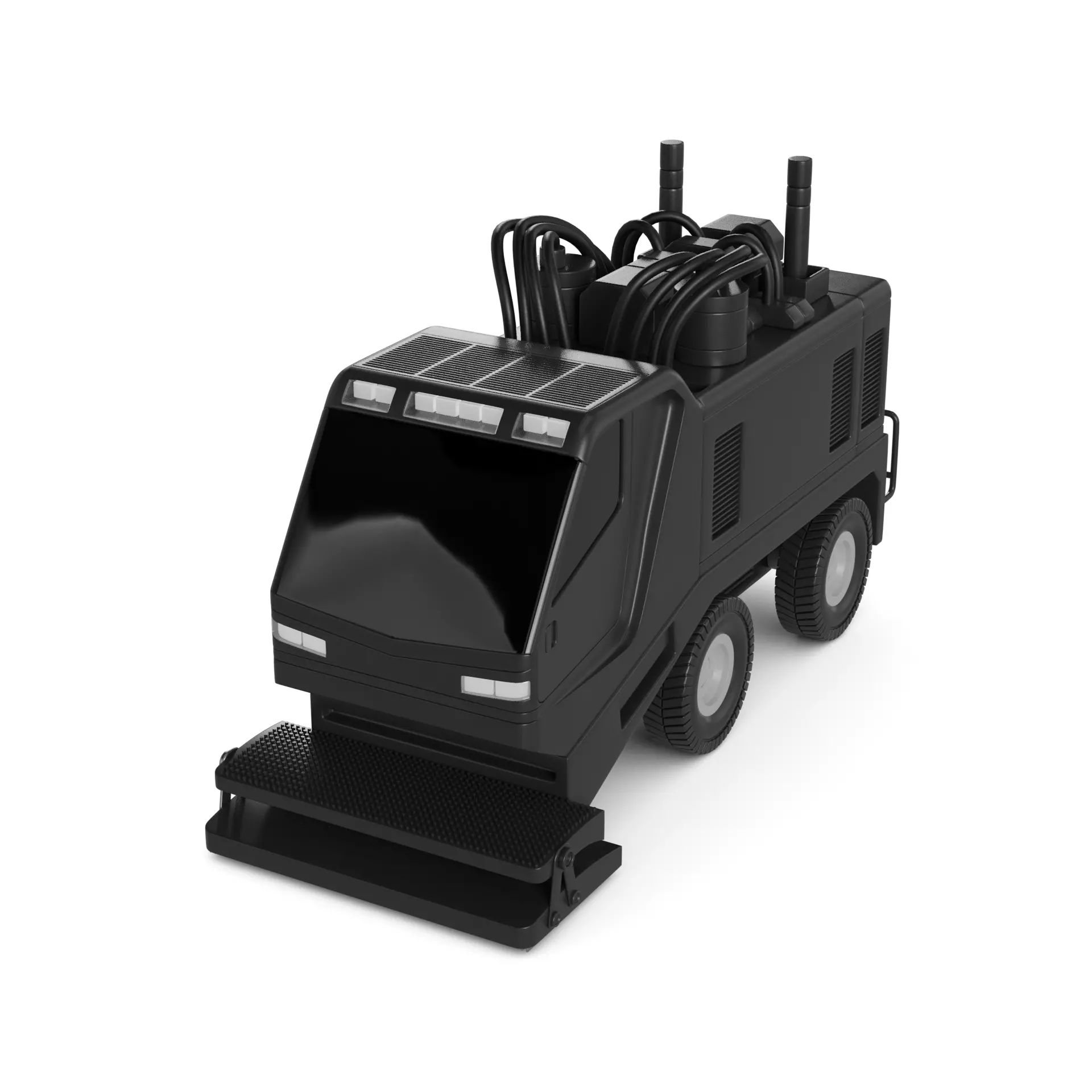 Ice Resurfacing Machine 3D model_0