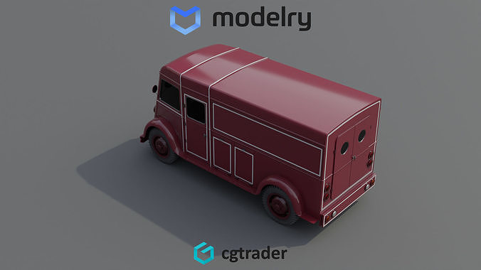 Delivery Van 3D model 4