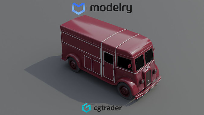 Delivery Van 3D model 2