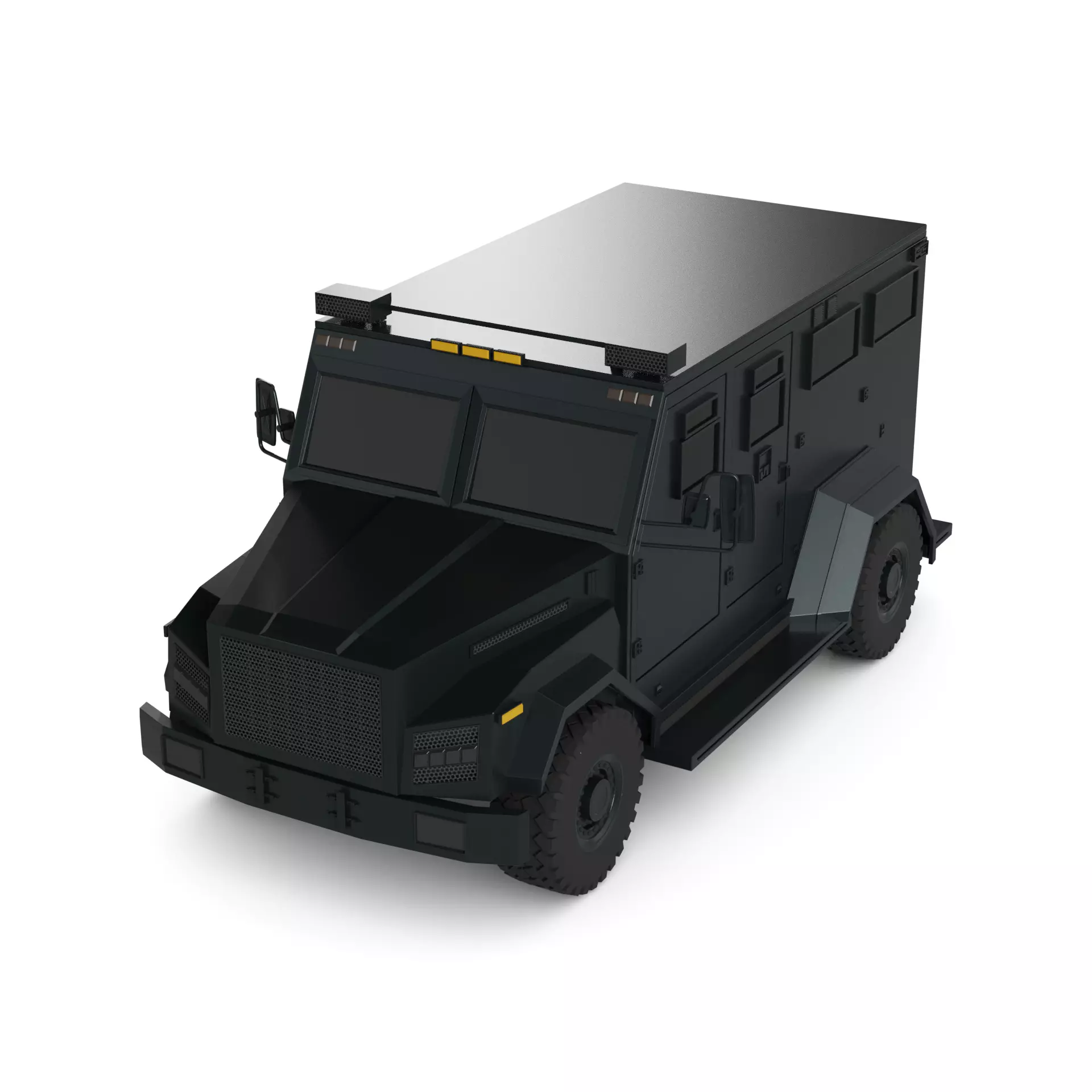 Cash Transport Vehicle 3D model_0