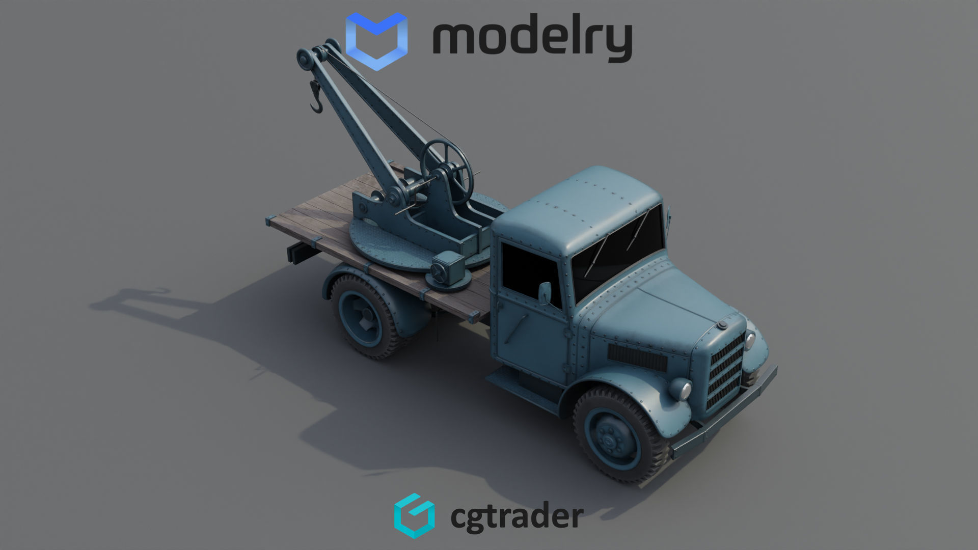 Tow Truck 3D model_1