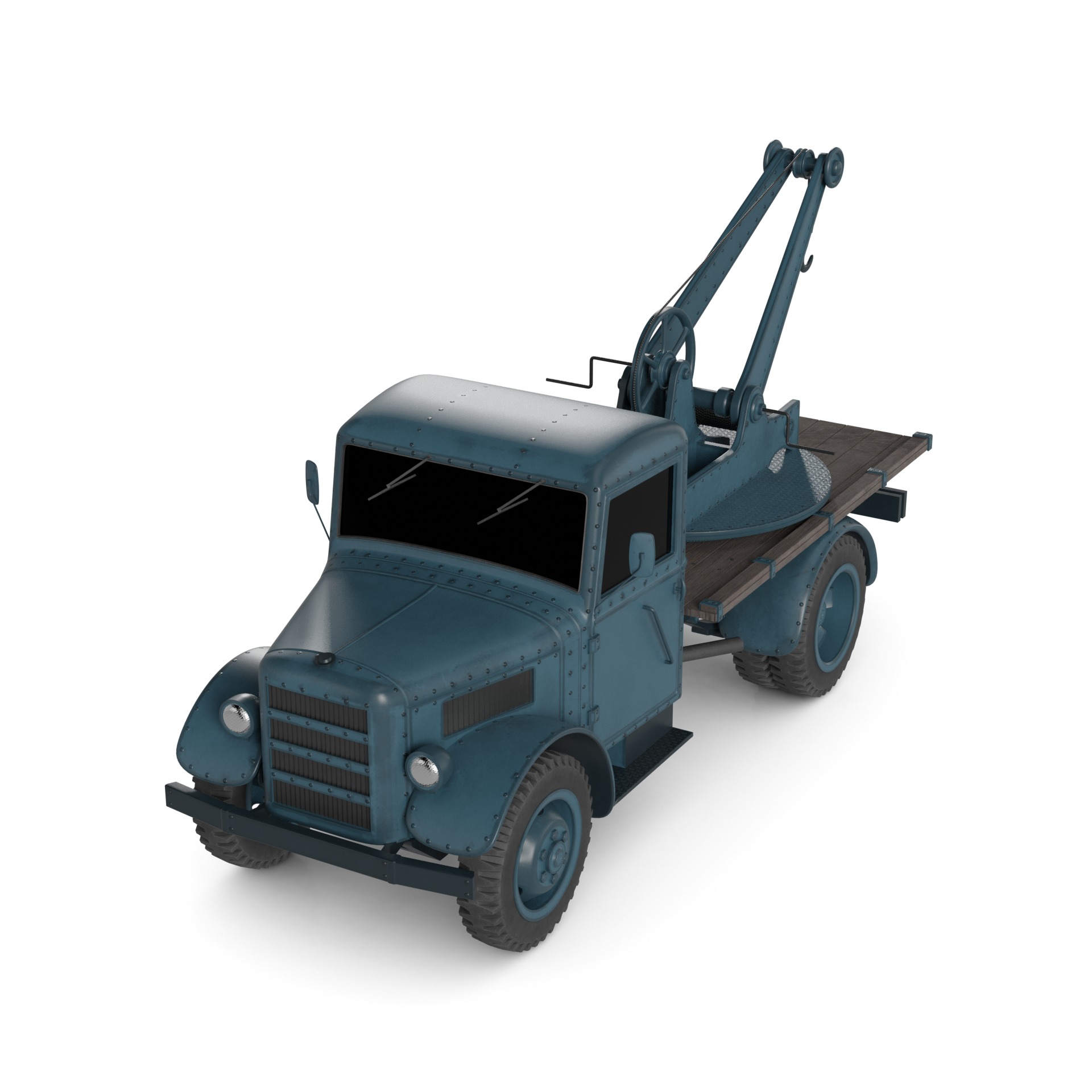 Tow Truck 3D model_4