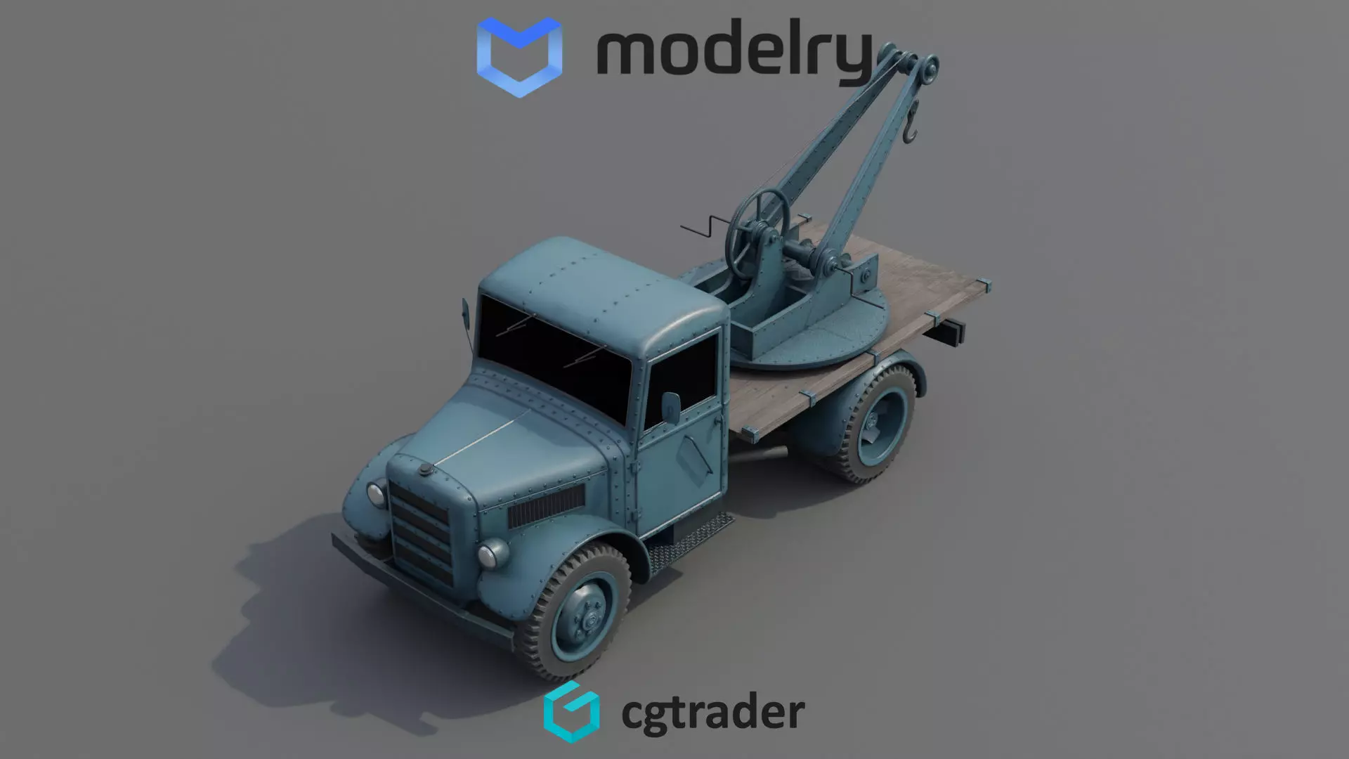 Tow Truck 3D model_0