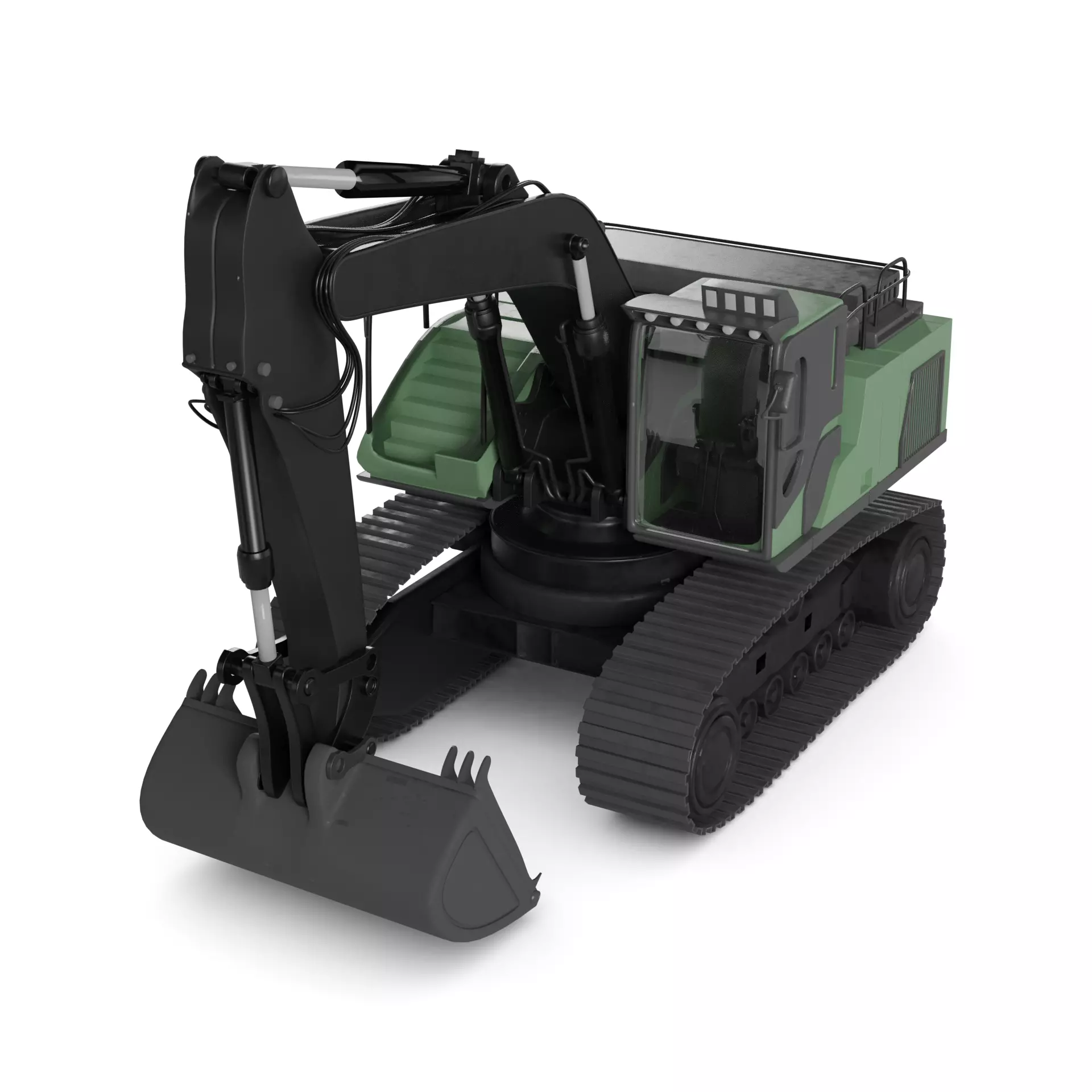 Excavator 3D model_0