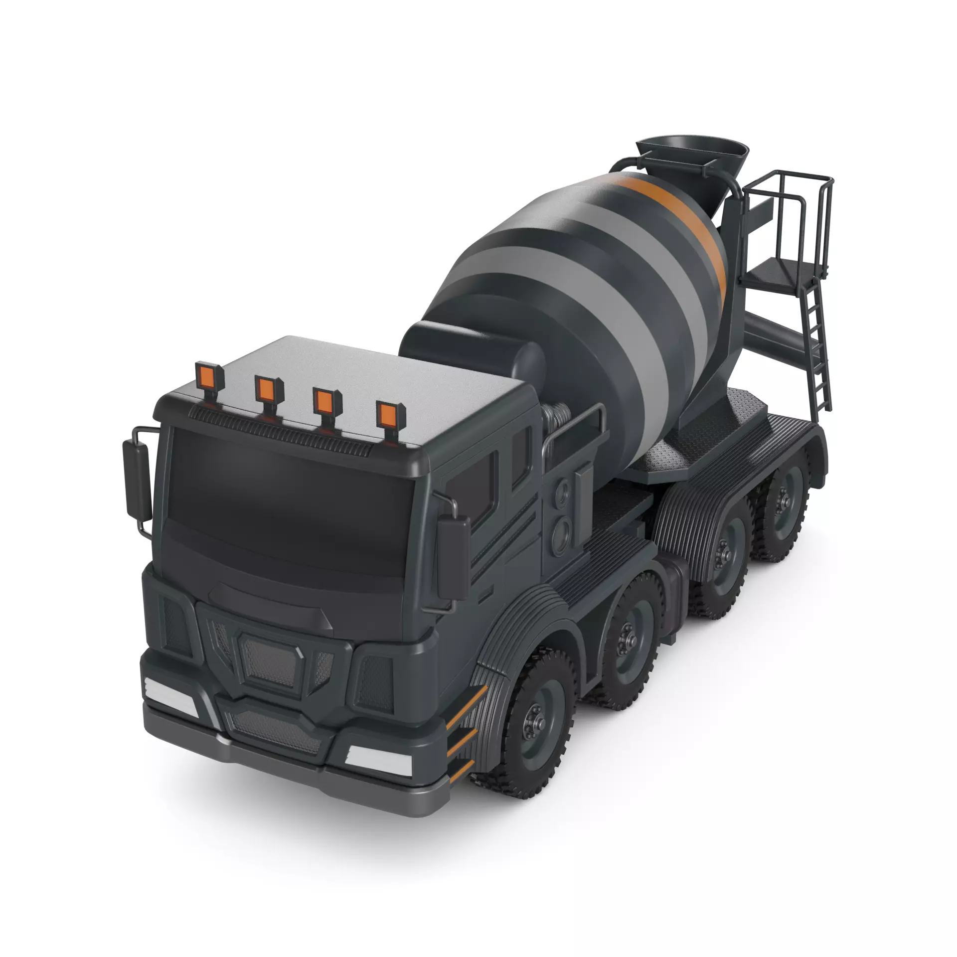 Concrete Mixer Truck 3D model_0