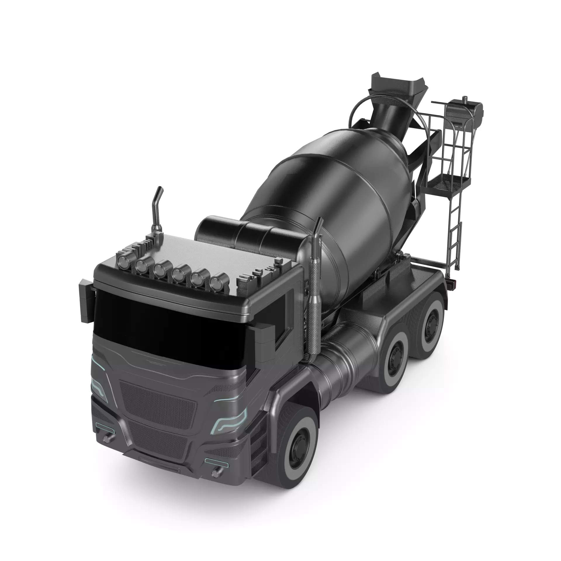 Concrete Mixer Truck 3D model_0