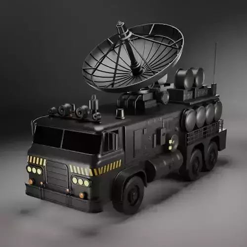Signal Titan Tactical Broadcast Vehicle Low-poly 3D model