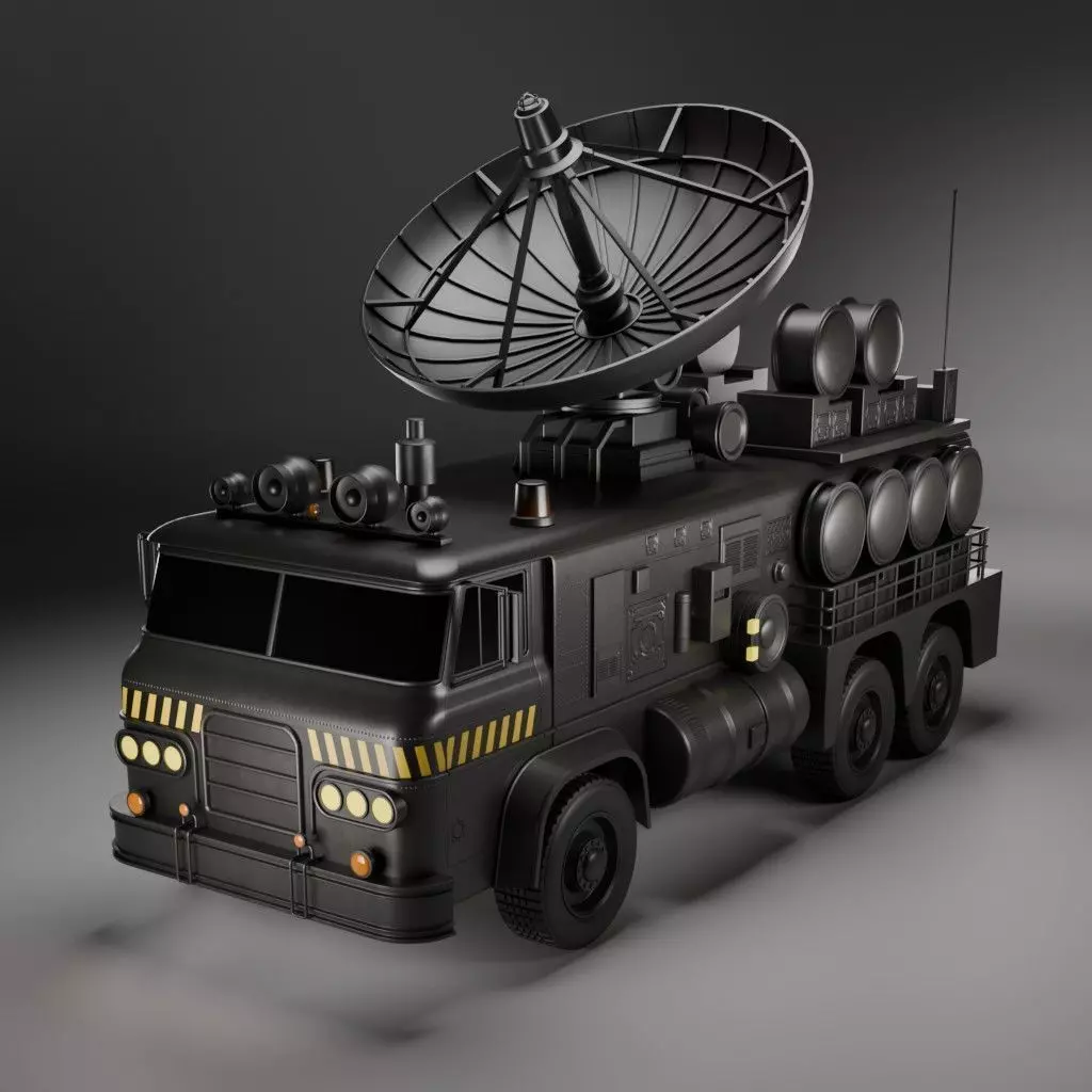 Signal Titan Tactical Broadcast Vehicle Low-poly 3D model