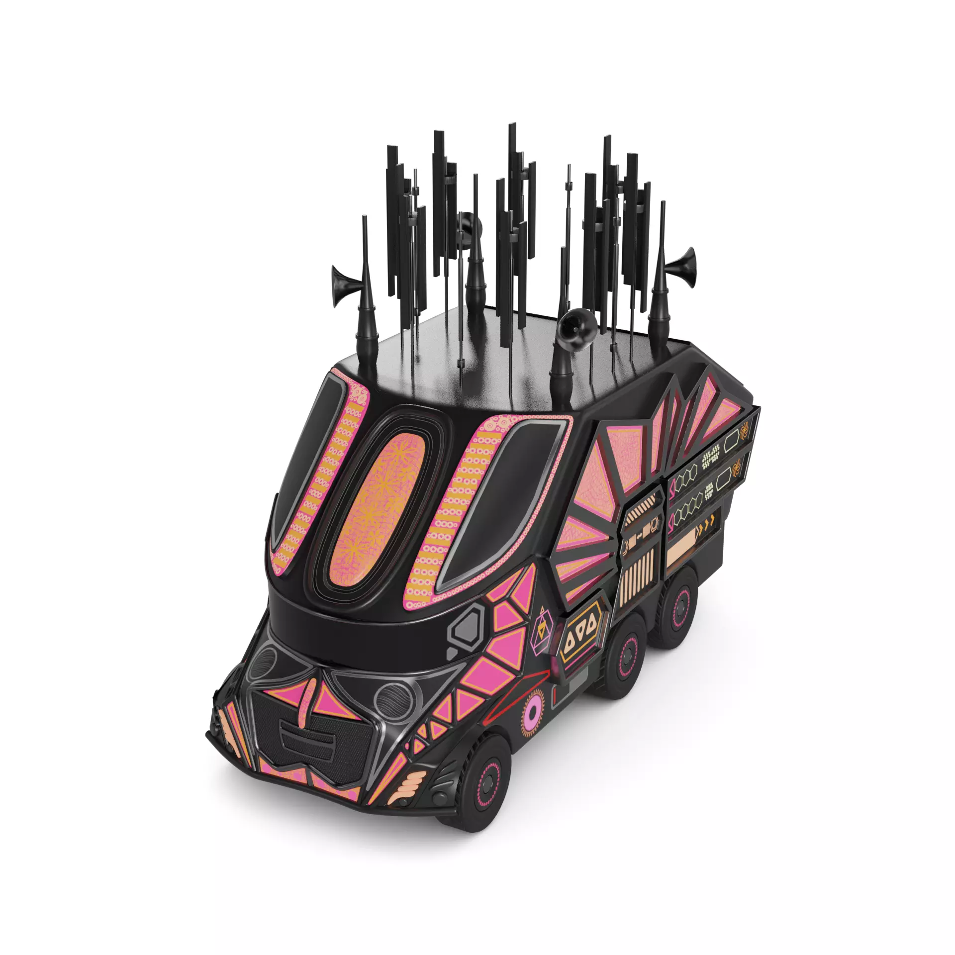 Broadcast Vehicle 3D model