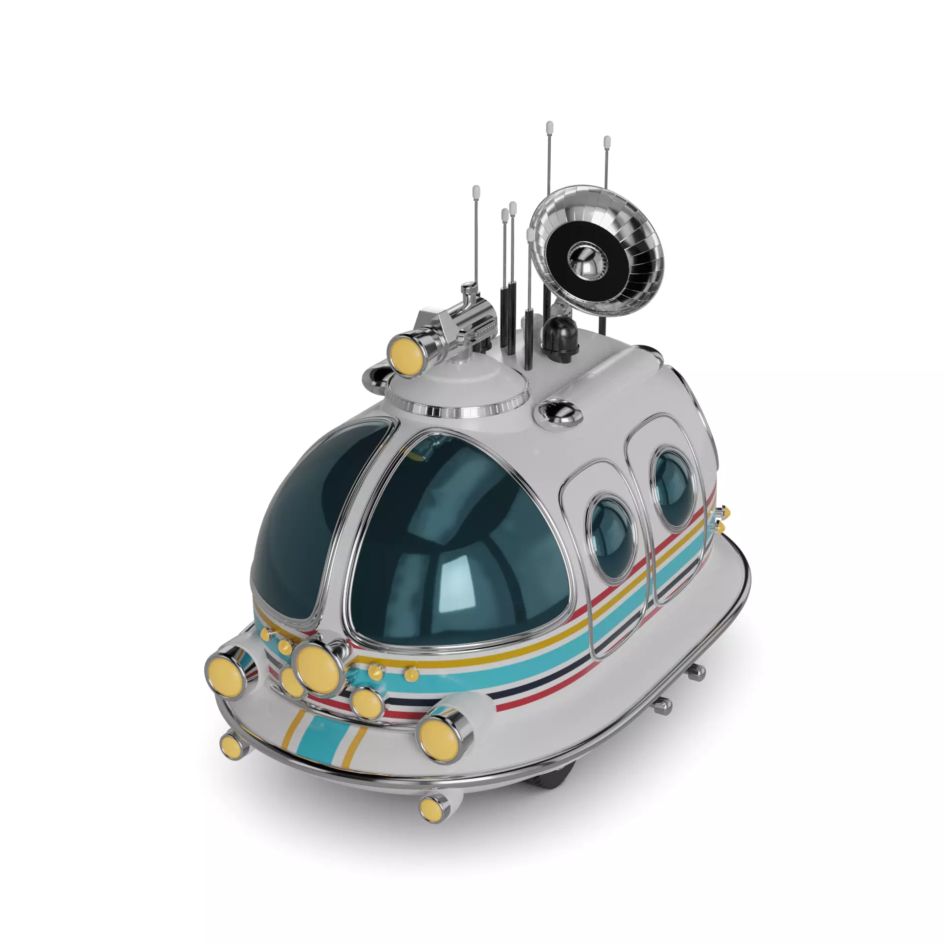 Broadcast Vehicle 3D model_0