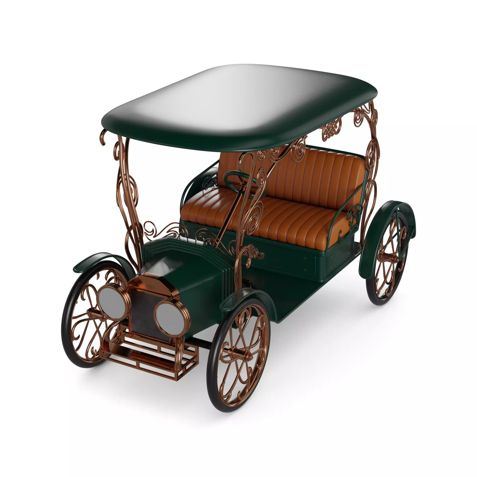 Golf Cart 3D model_0