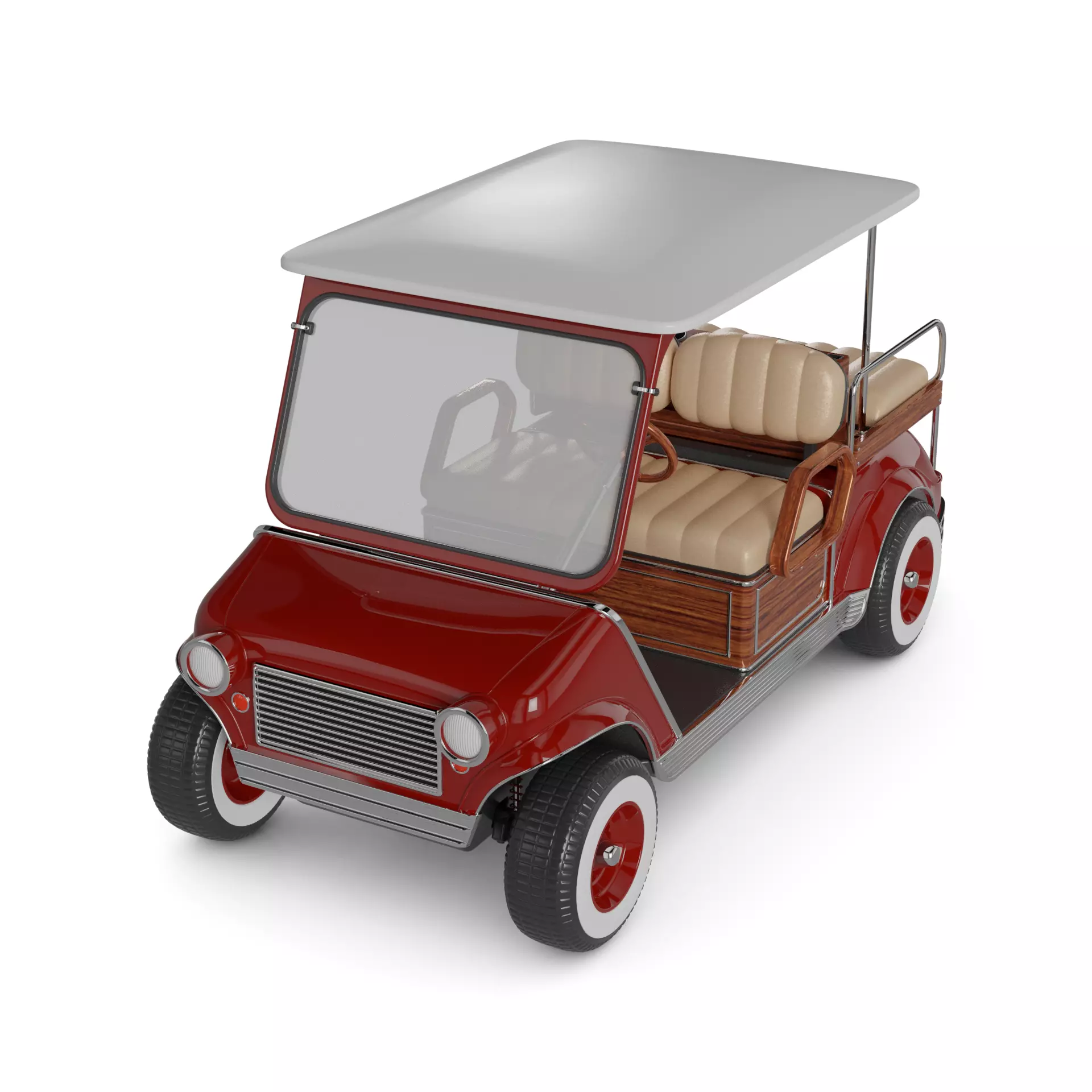 Golf Cart 3D model_0