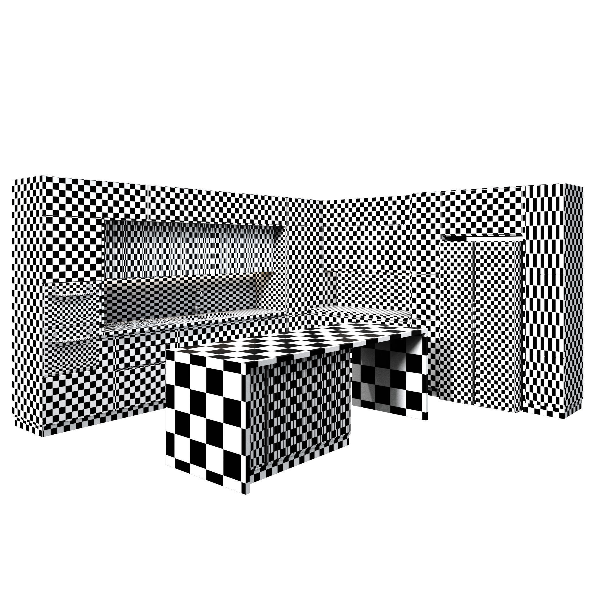 kitchen 09 Low-poly 3D model_8
