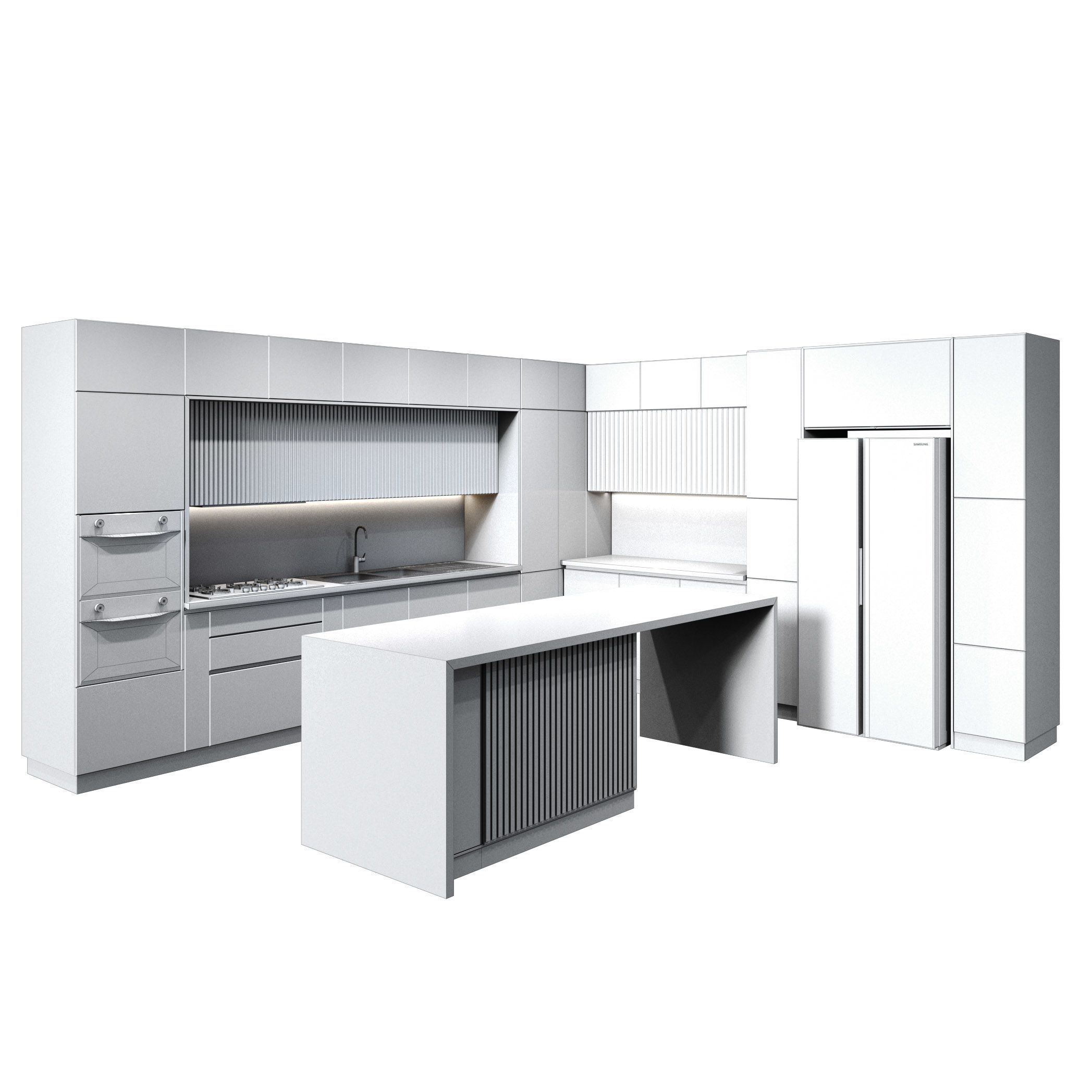 kitchen 09 Low-poly 3D model_9