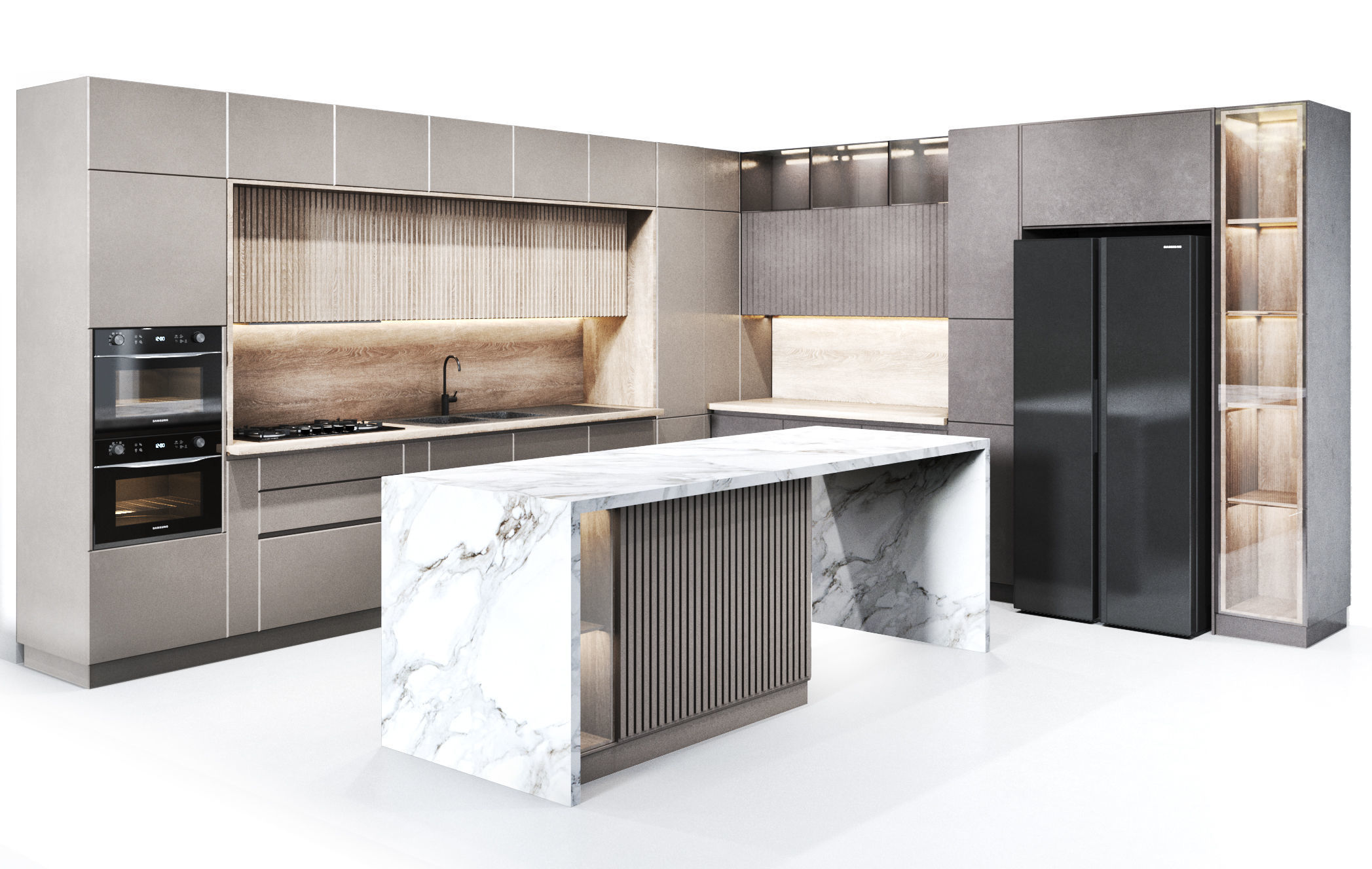 kitchen 09 Low-poly 3D model_2