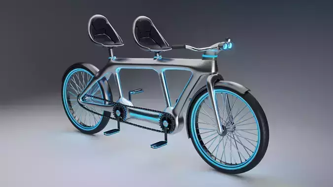 Sci-Fi Tandem Bicycle