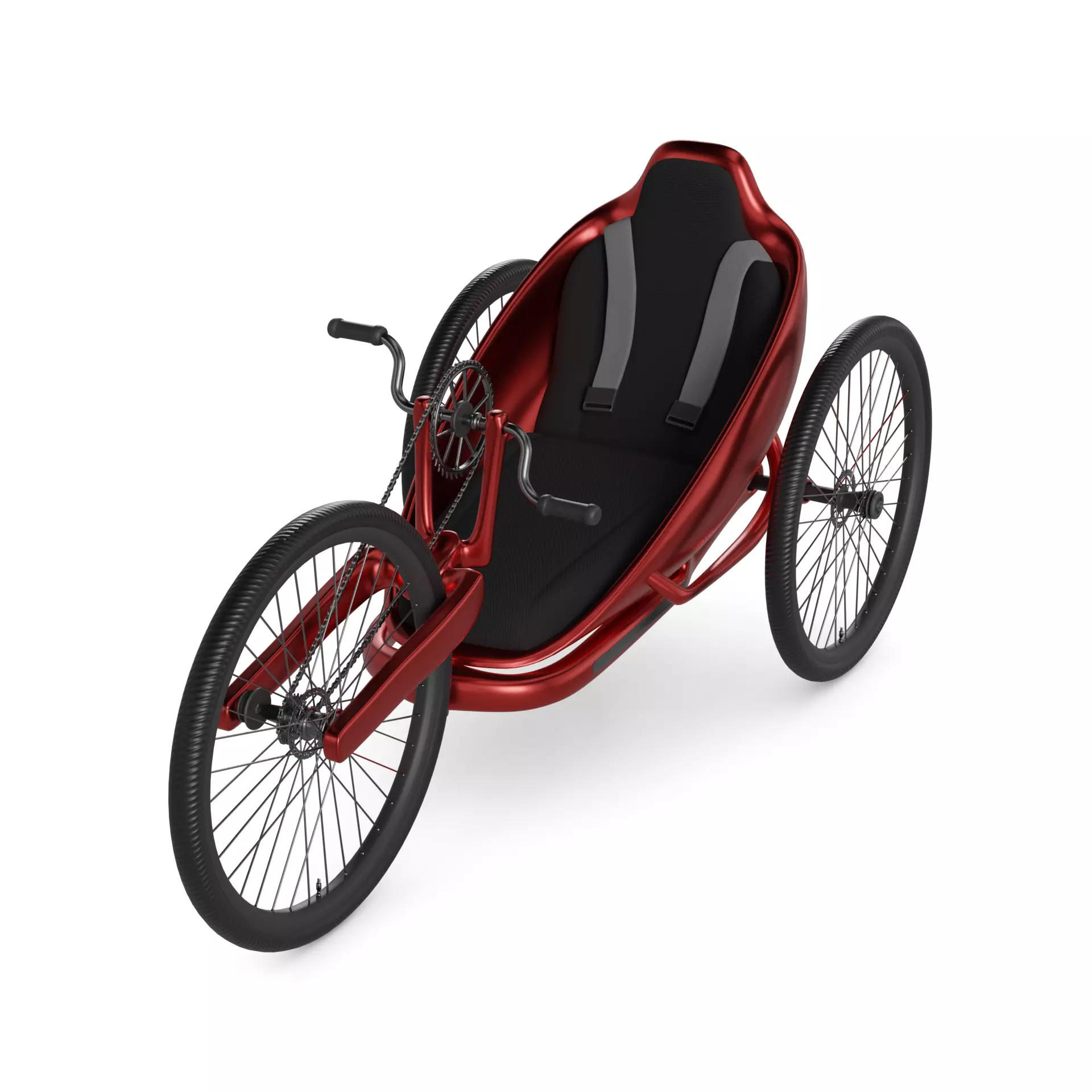 Handcycle 3D model_0