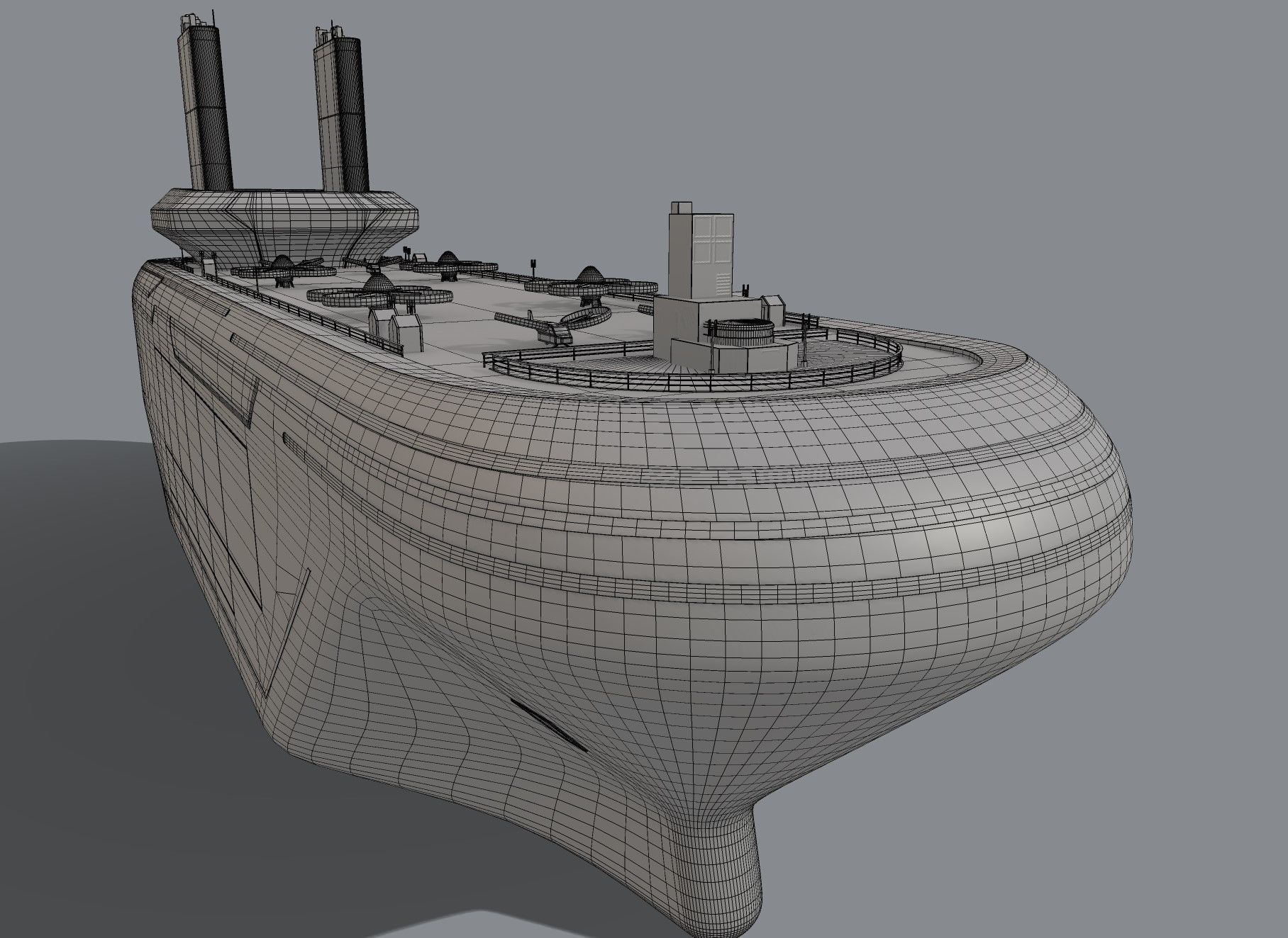 Hospital Ship 3D model_7