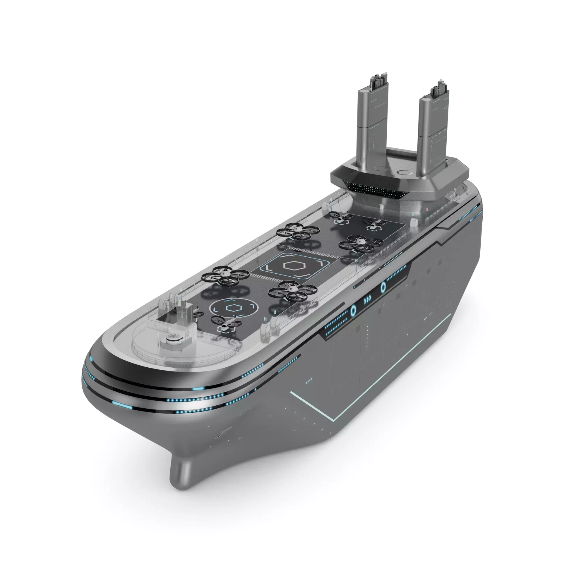 Hospital Ship 3D model_0