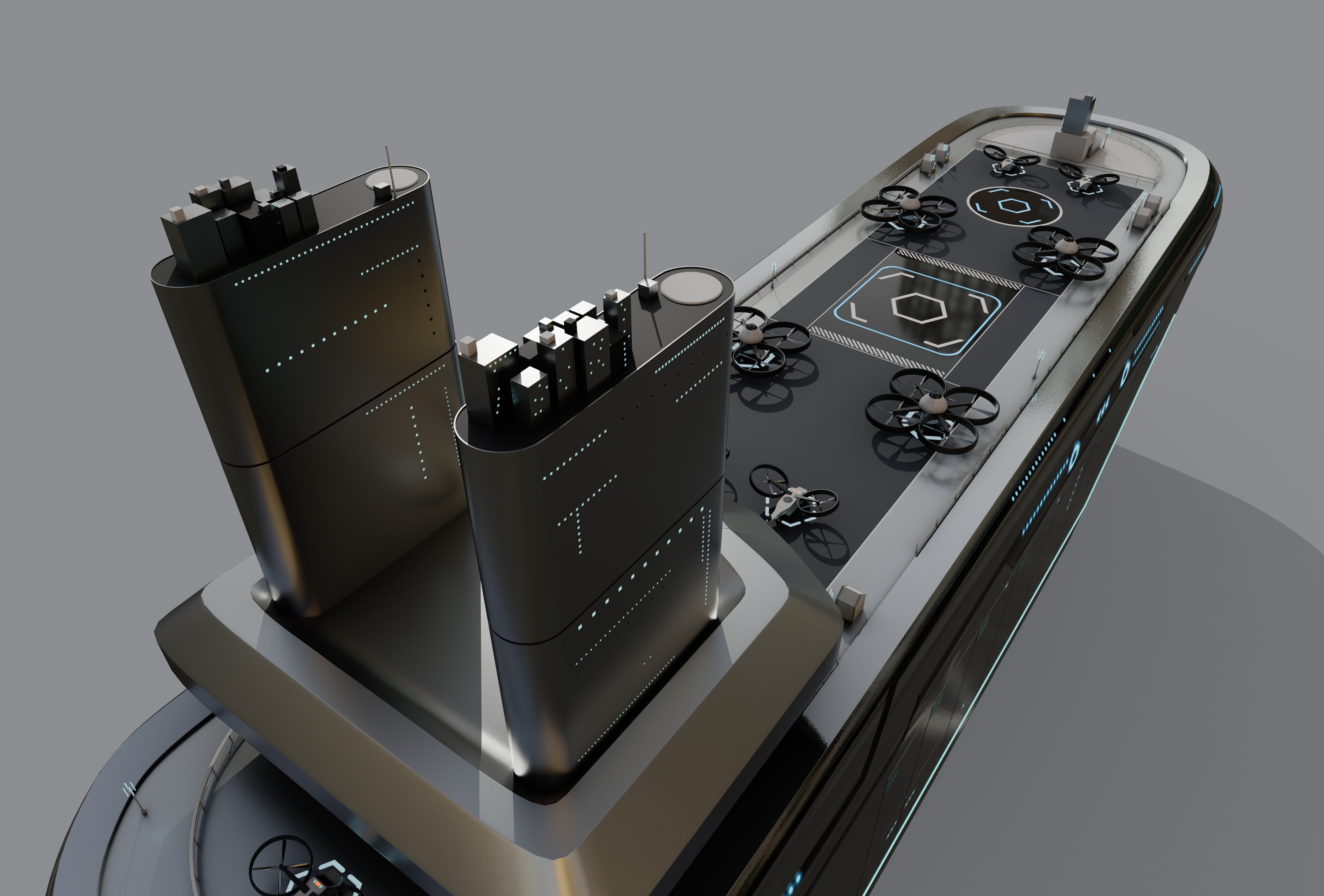 Hospital Ship 3D model_8