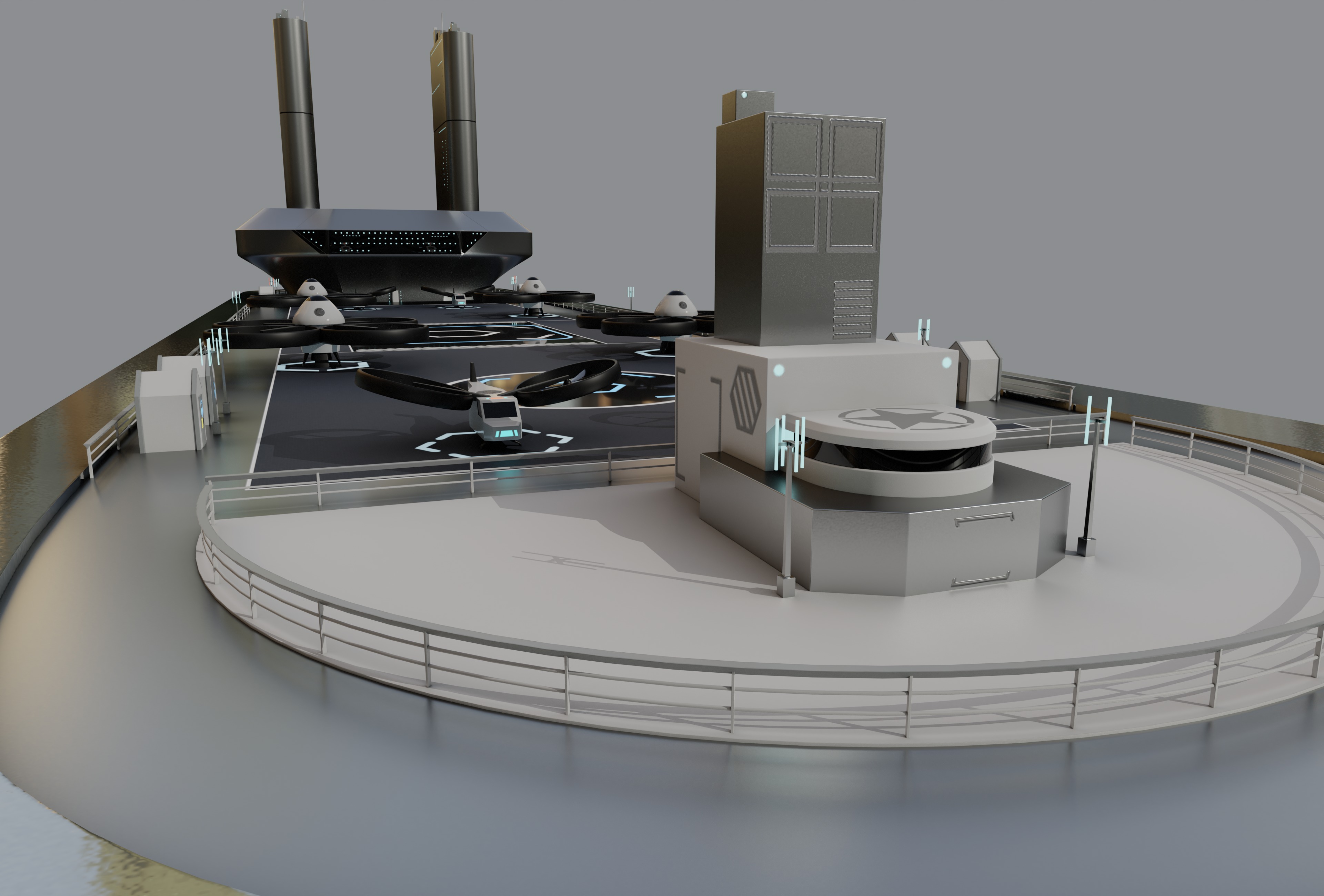 Hospital Ship 3D model_10