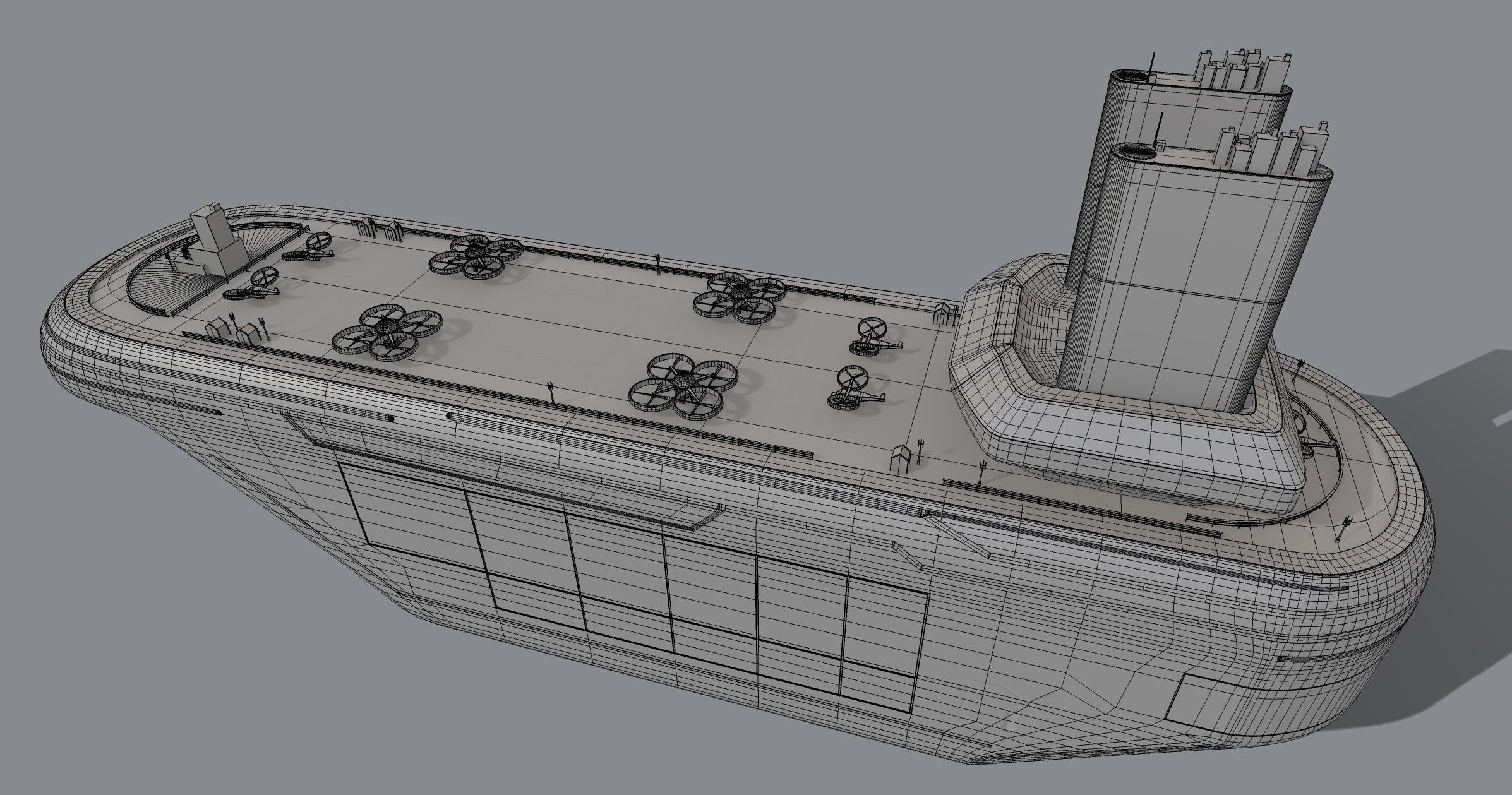 Hospital Ship 3D model_5