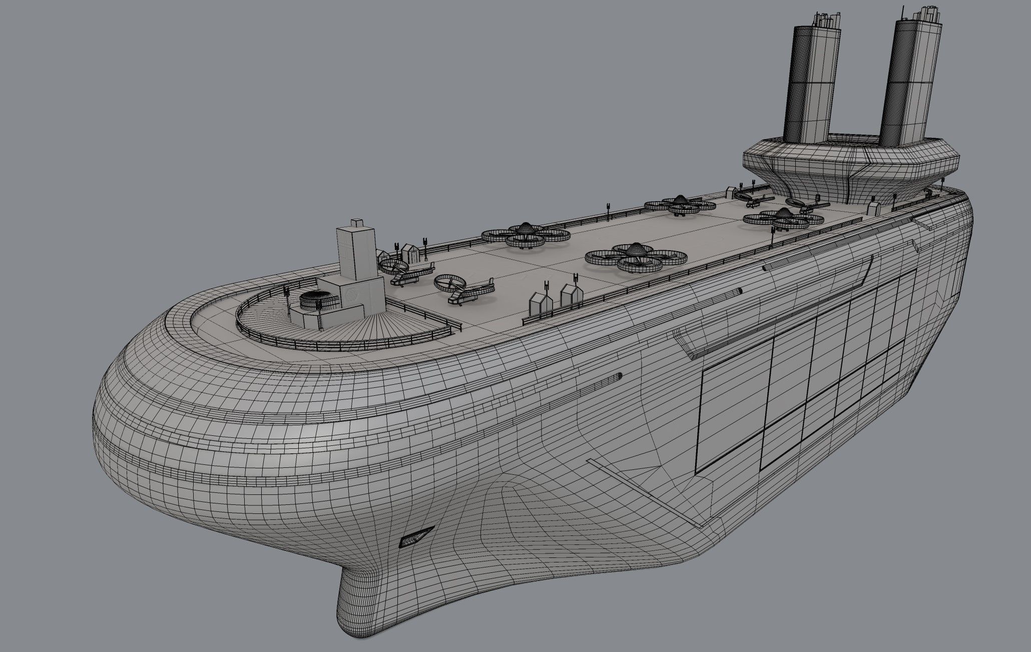 Hospital Ship 3D model_3