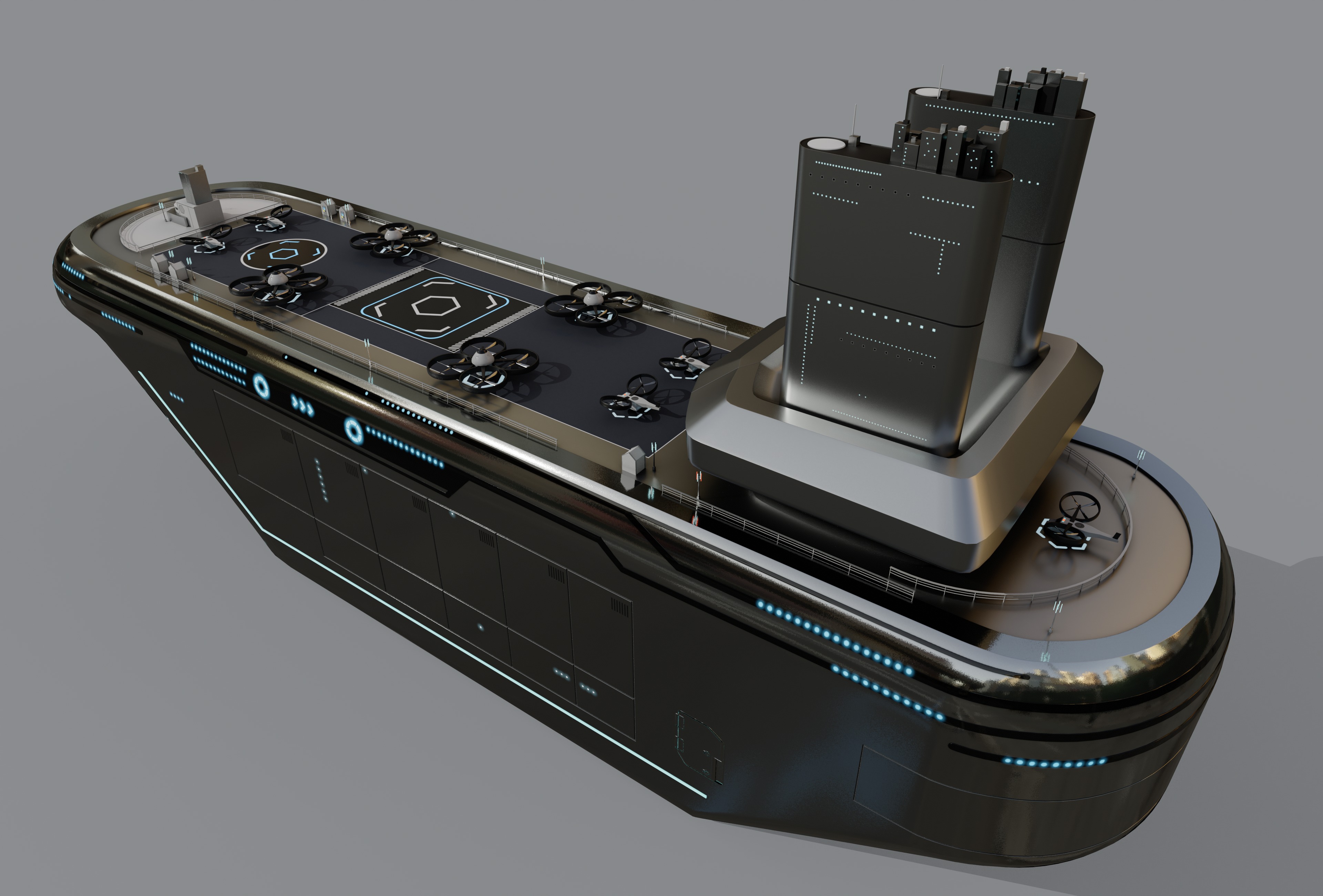 Hospital Ship 3D model_6