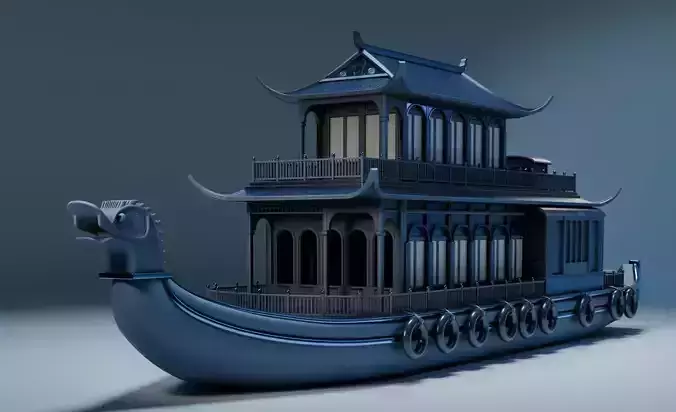 Dragon Pavilion Imperial River Houseboat 