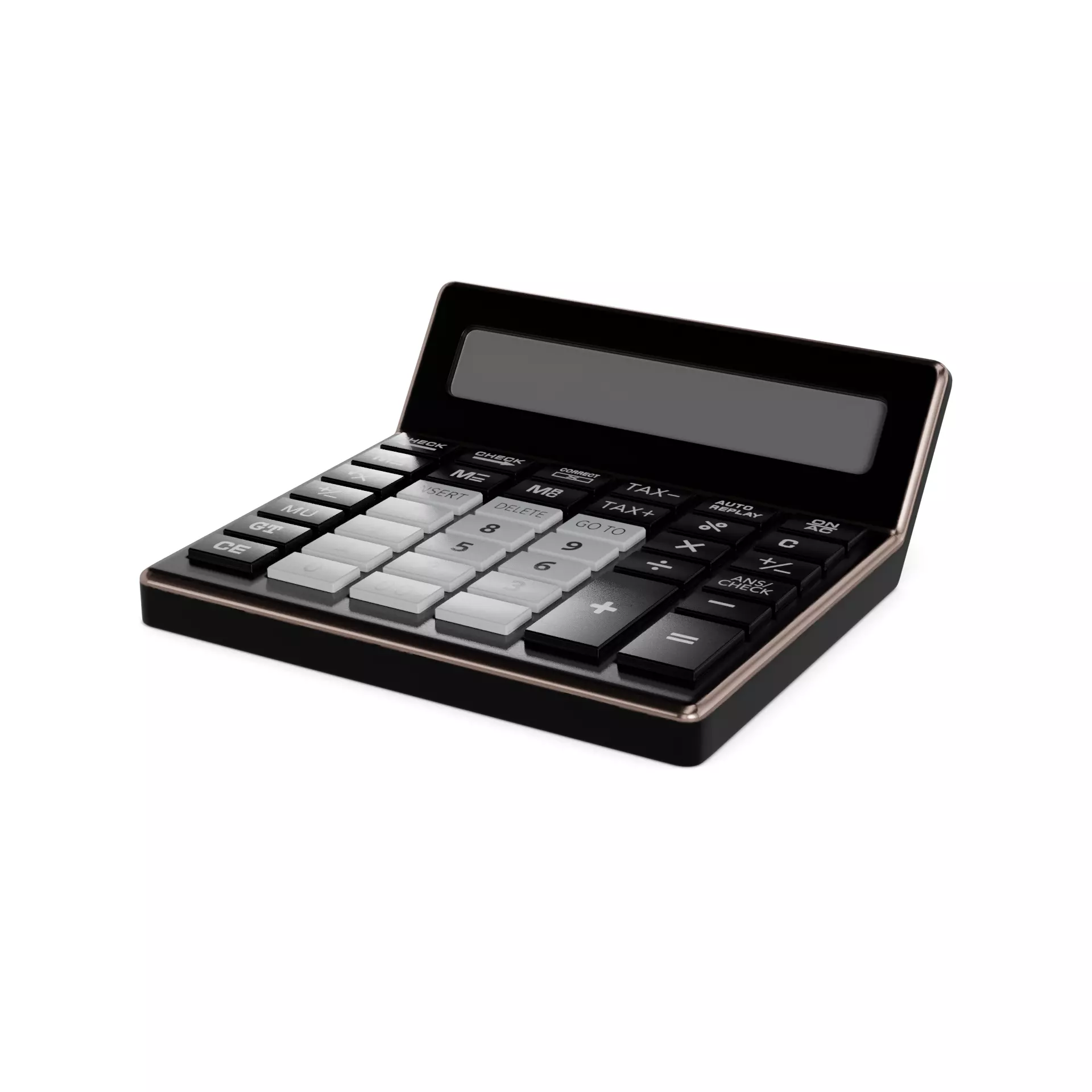 Calculator Desk Low-poly 3D model_0