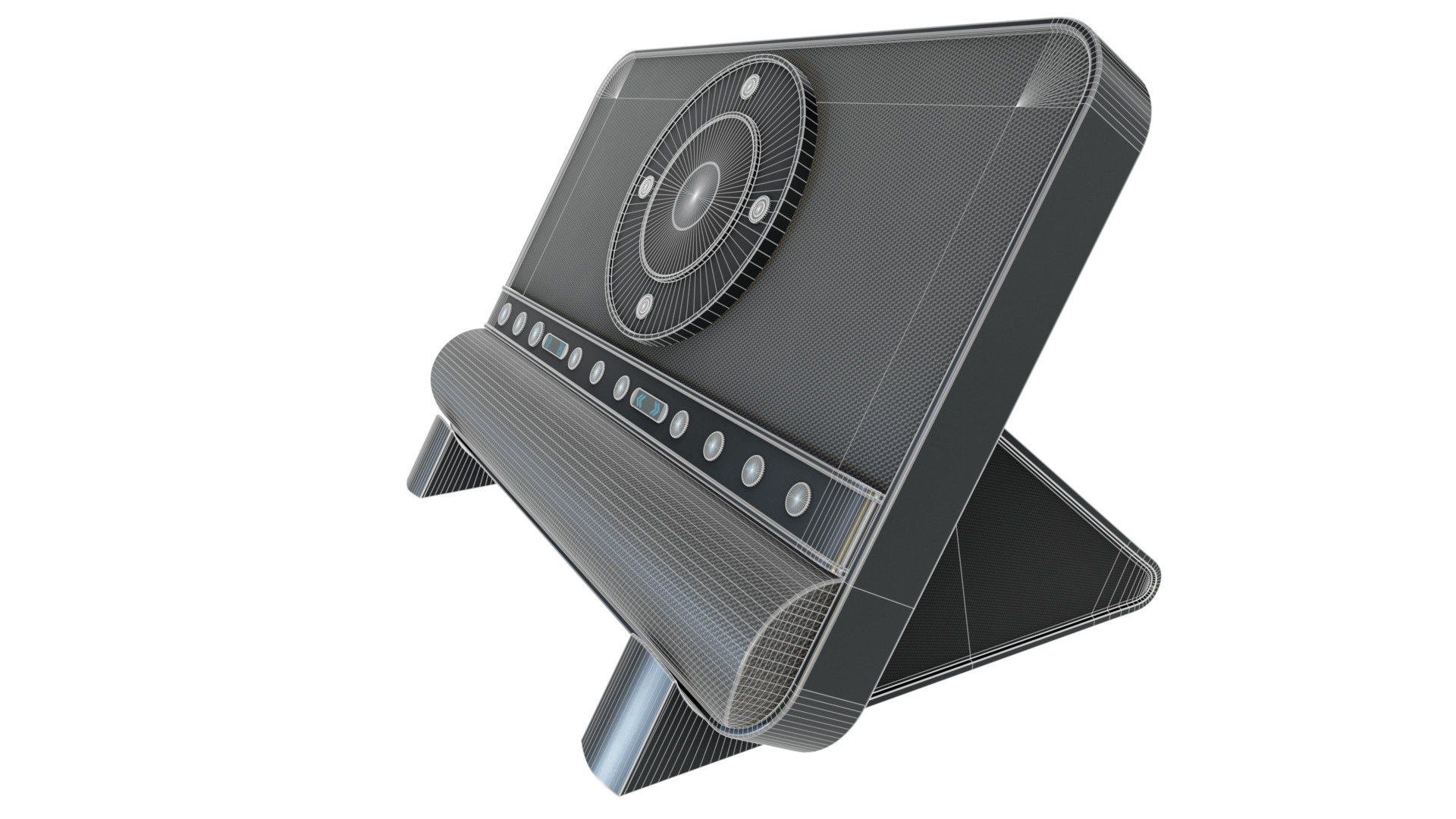 Conferencing System Low-poly 3D model_5
