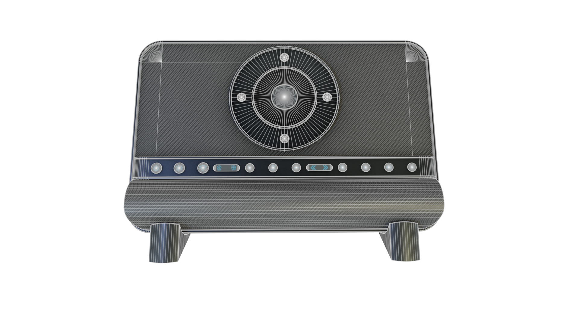 Conferencing System Low-poly 3D model_4